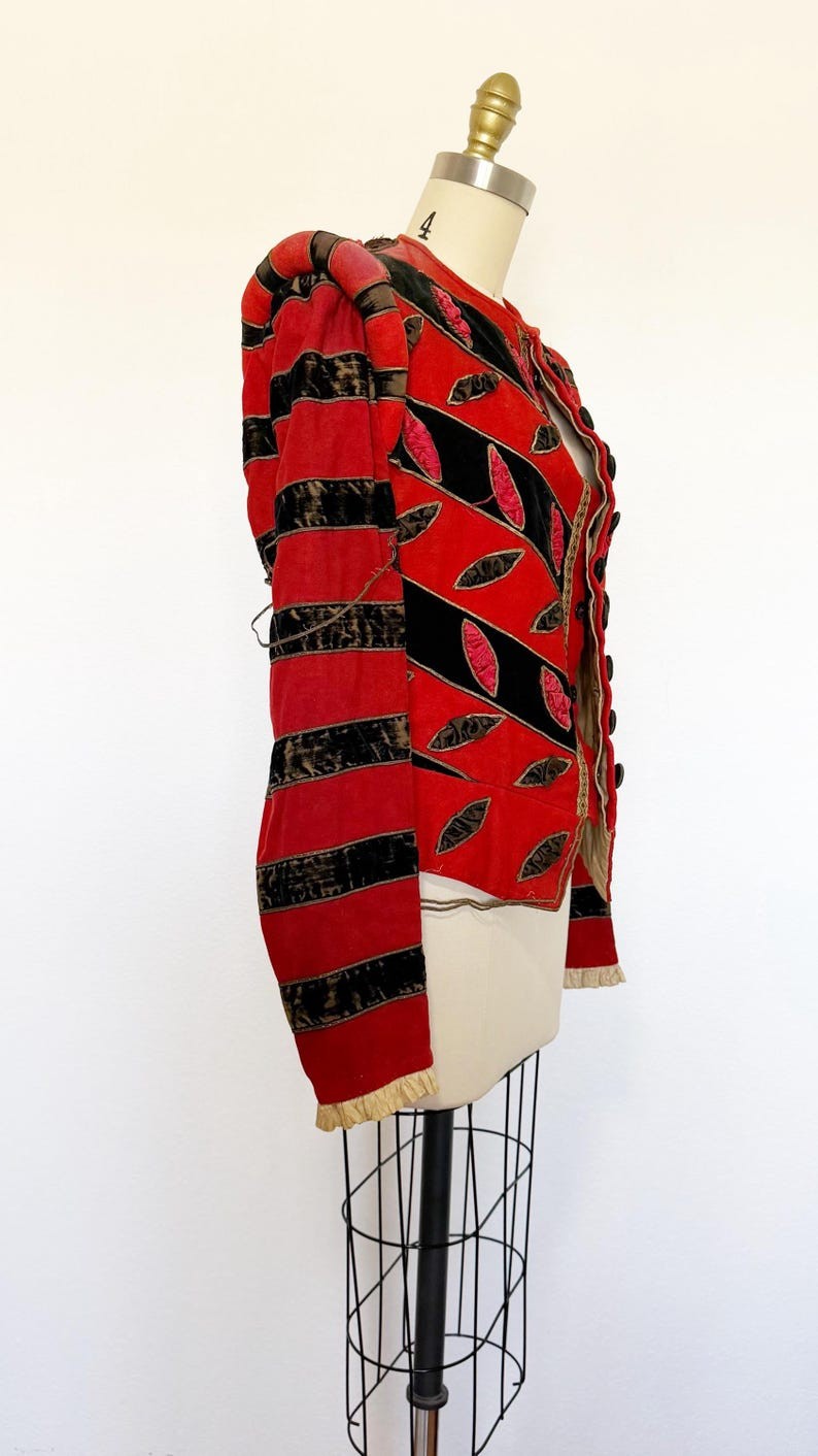 1800s Theatrical Jacket / 1800s Ballet Jacket / Antique Jacket / Size Medium