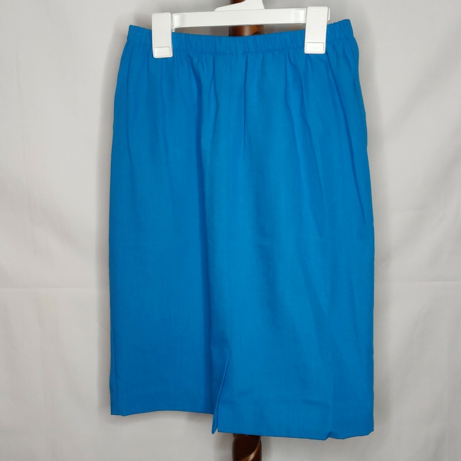 Leslie Fay Petite vintage womens size 10P 2 pc. set top & skirt blue (see below)
