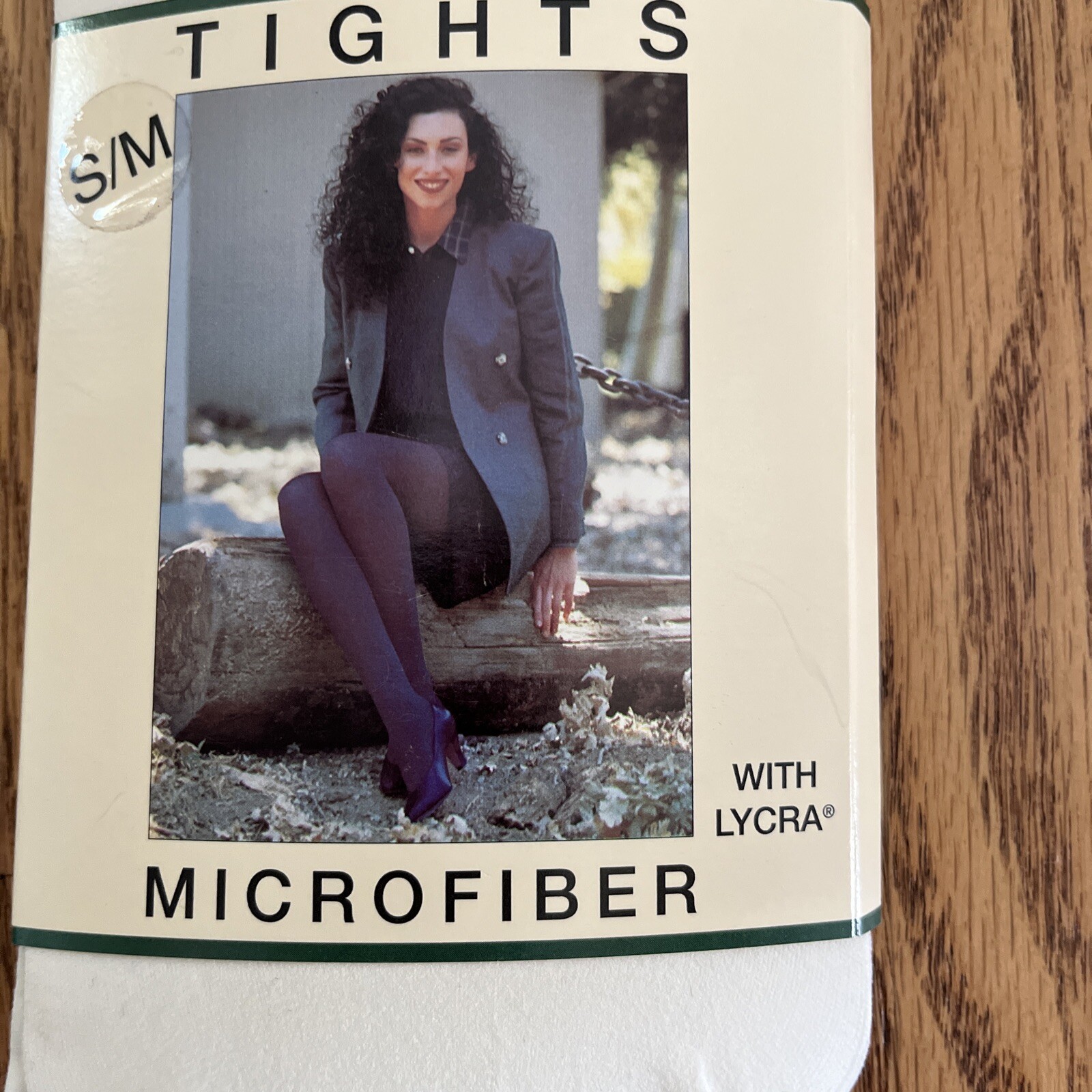 Vtg NWT 1990s Crowley’s Opaque Microfiber Tights Size S/M Ivory USA