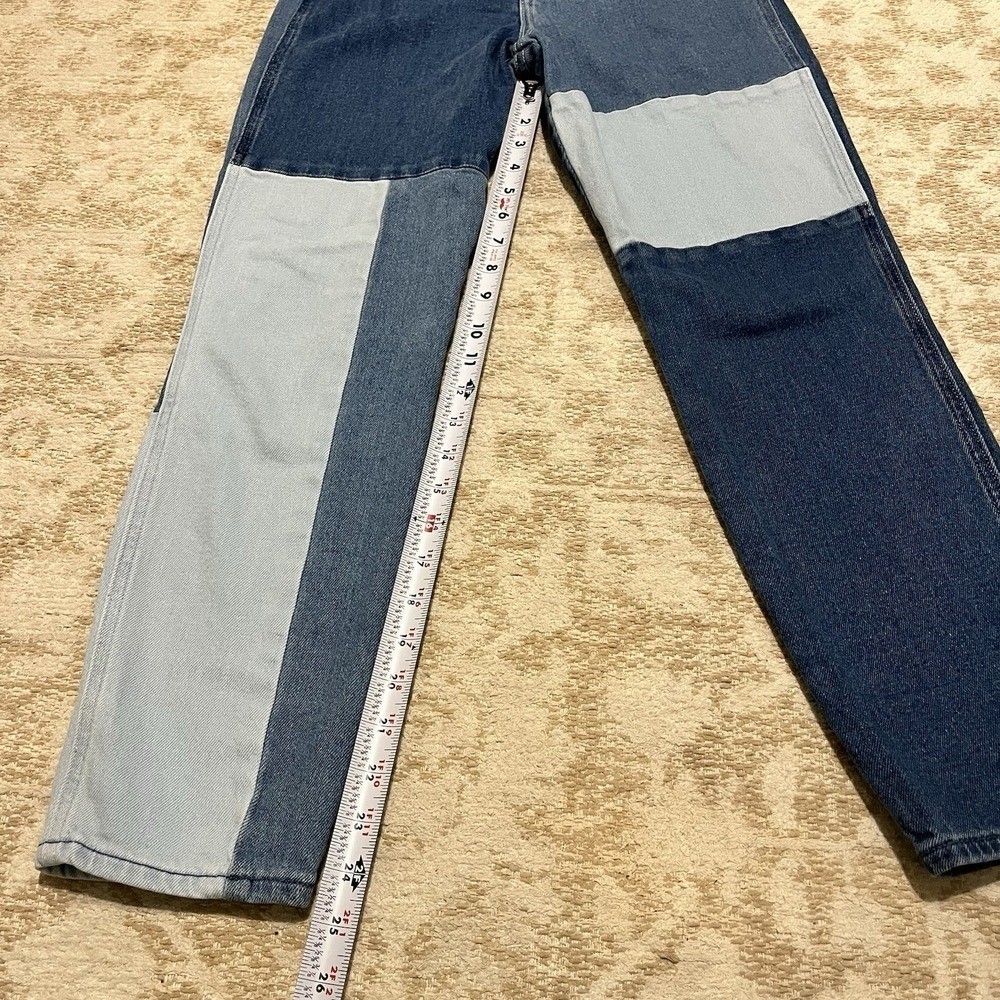 Hollister Ultra High-Rise Patchwork Mom Jeans Women 25×27 90s Retro Vintage