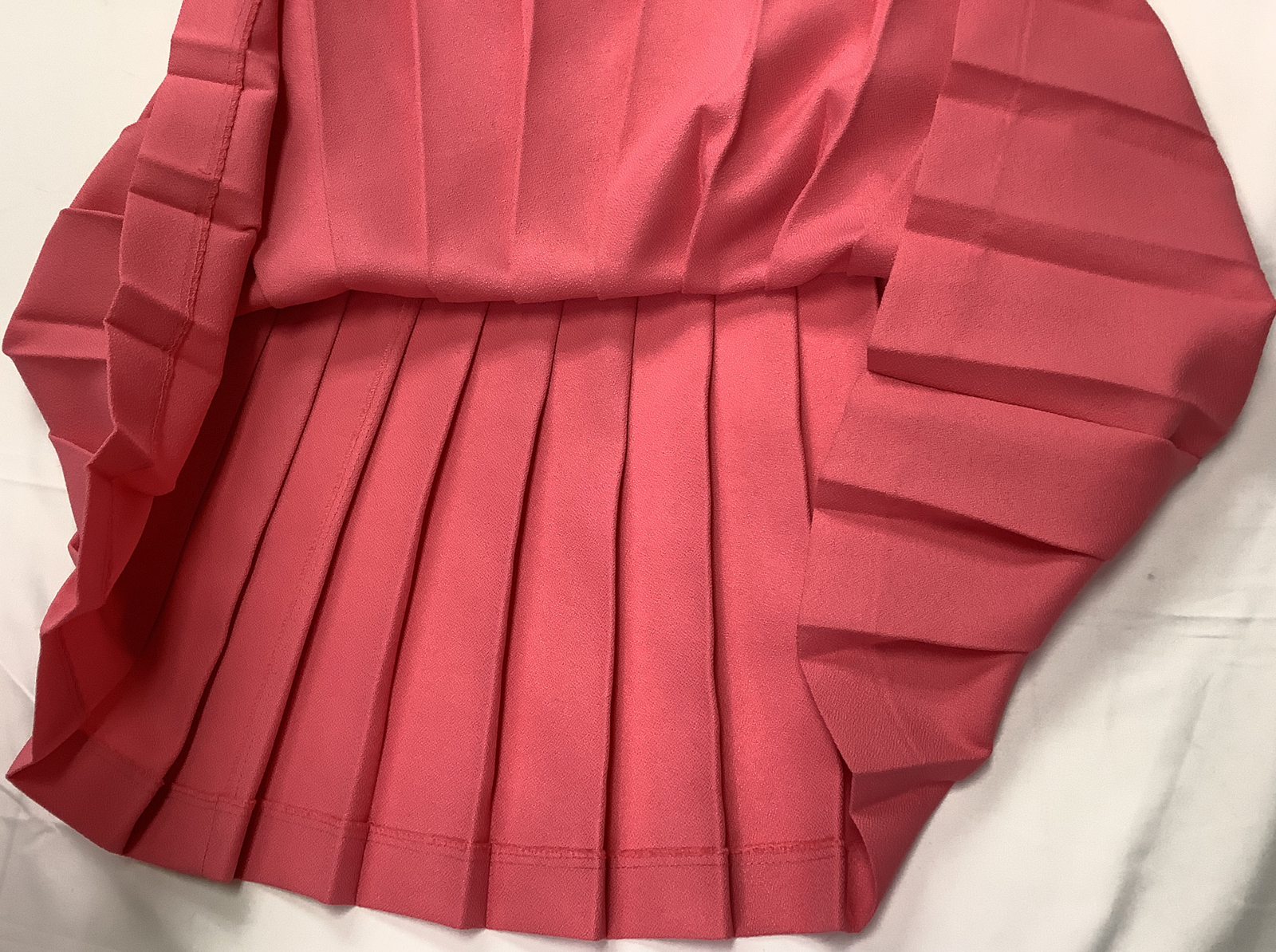Vintage David Hollis Skirt Size 10 Pleated Zipper Pink Made In USA