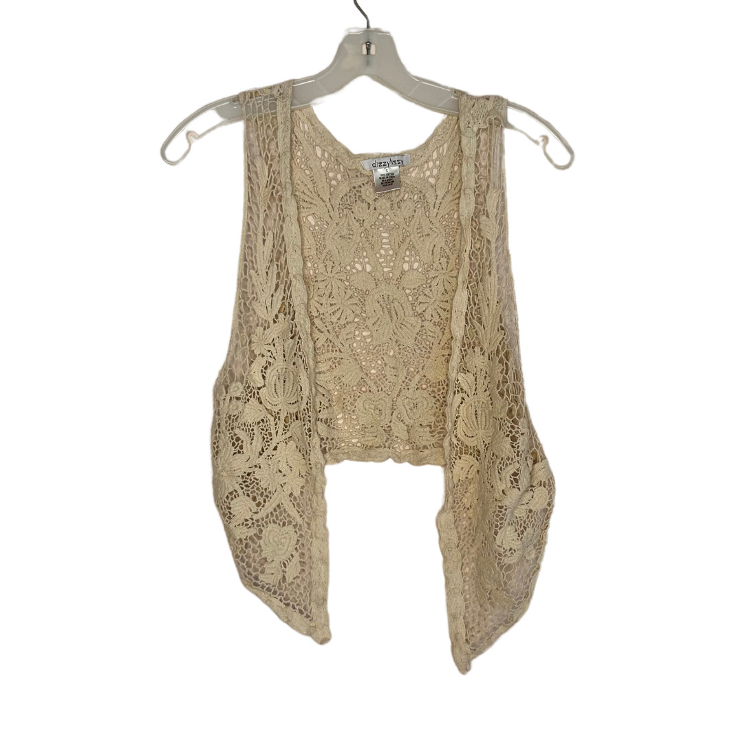 Womens crotchet vest sz S hippie boho romantic cottagecore fairy dizzy lizzy