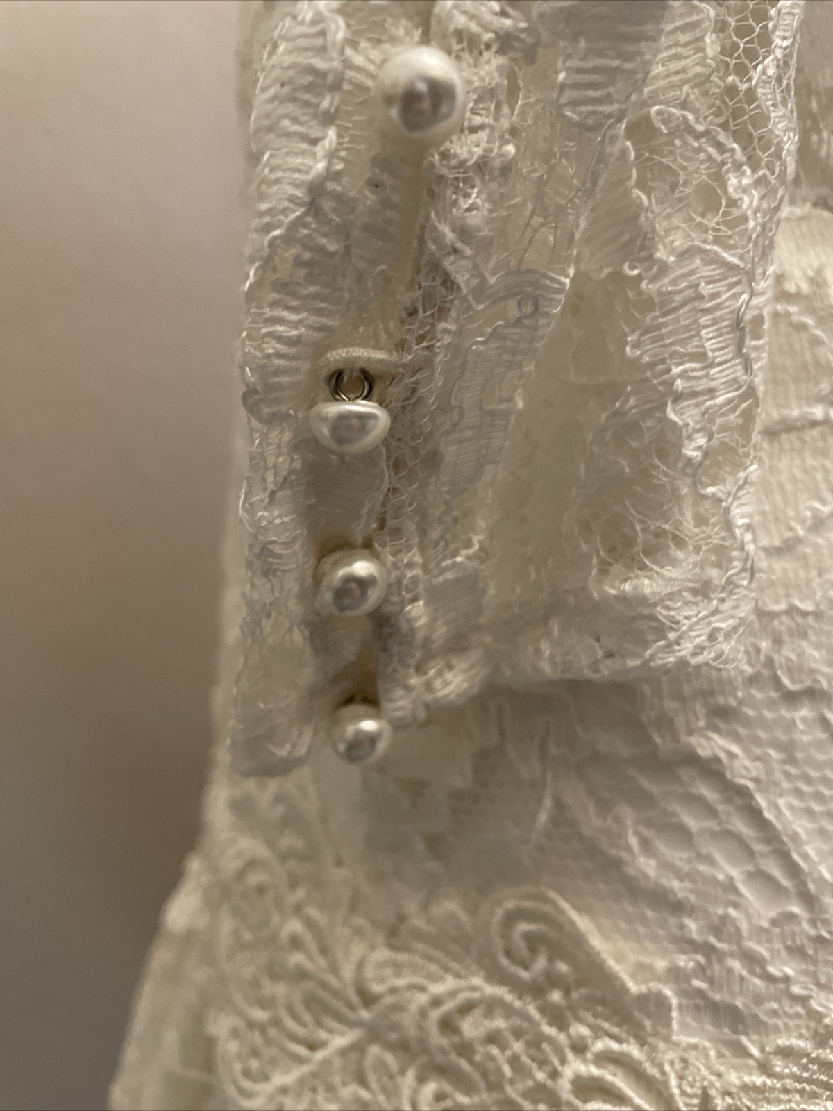 Wedding Gown Cachet by Bari Protas Ivory Lace Size 3/4