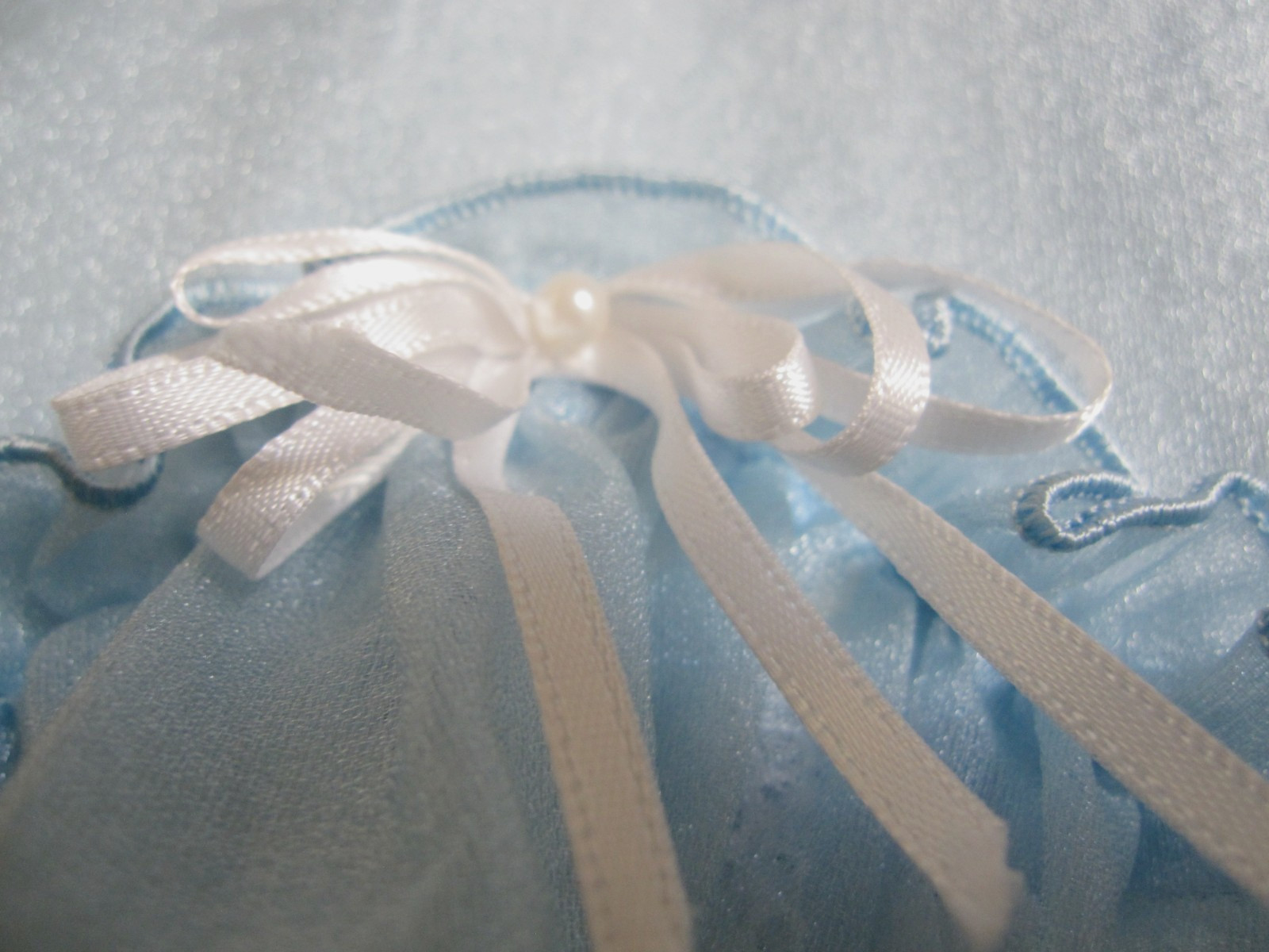 Vtg SQUARE DANCE PRAIRIE DRESS Blue Organza Ruffles Rows of White Lace Sz 12/14