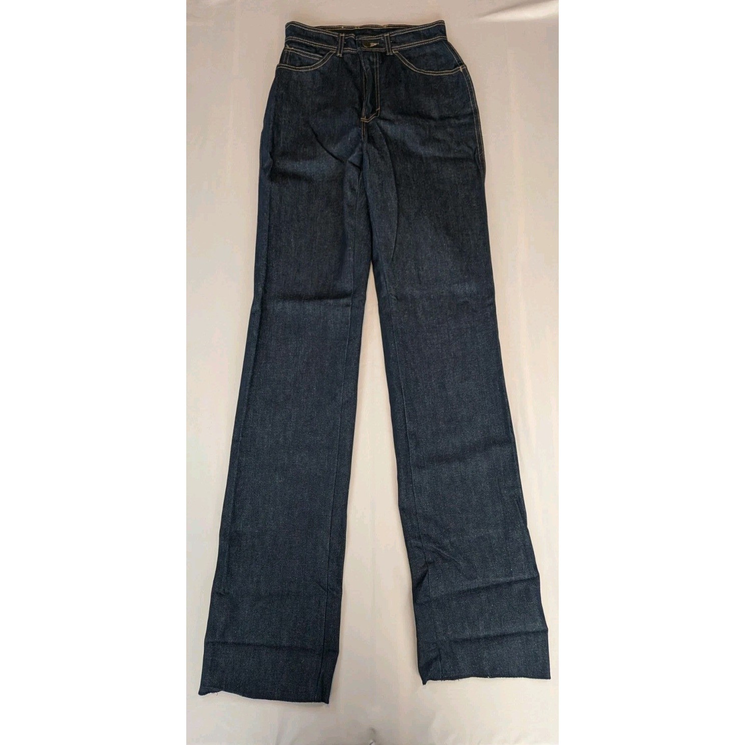 Vintage 1981 Oscar de la Renta High Waisted Straight Leg Jeans Dark Wash Size 8
