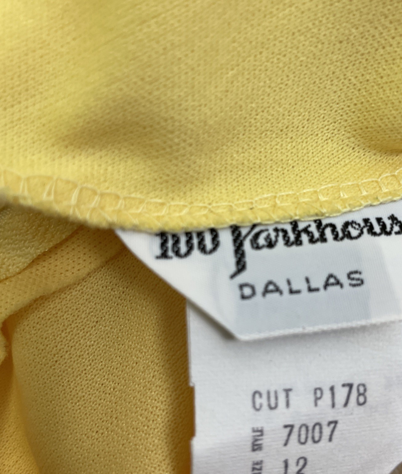Vtg 70’s 100 Parkhouse Dallas Maxi Lounge Dress V Neck Polyester Size 12
