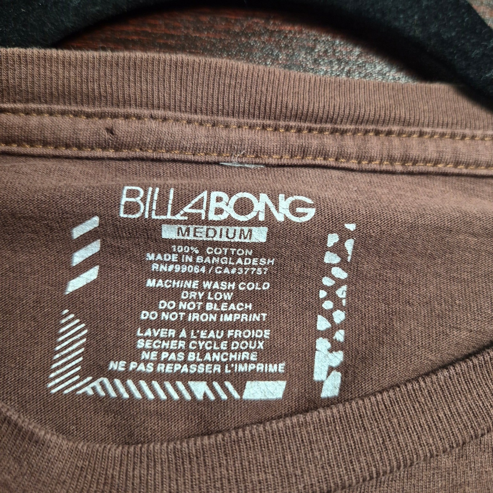 Vintage Billabong Graphic Brown Med Tshirt Skater Y2K Surf Grunge Streetwear