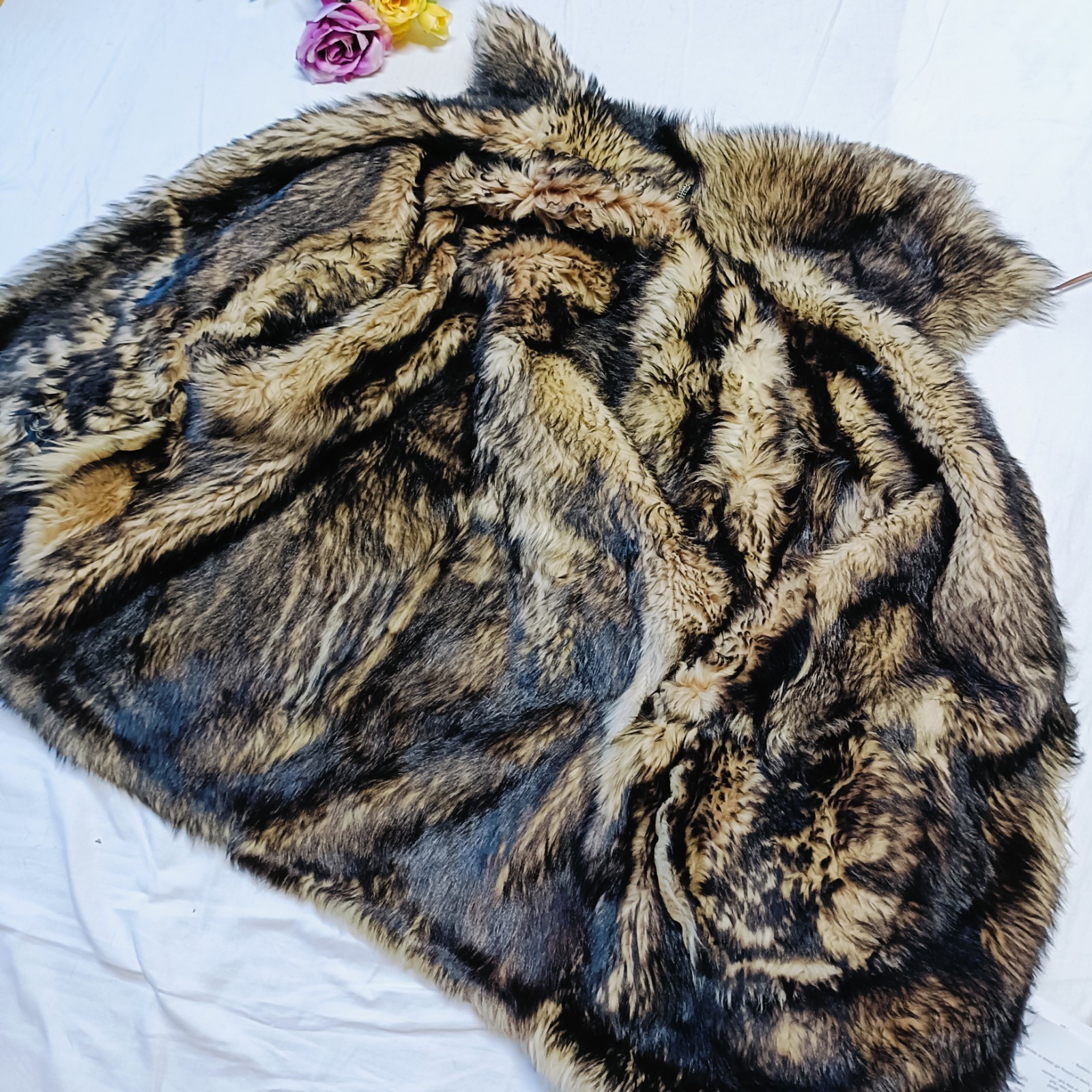 0815 Vintage Real Sheepskin sheep Fur Mouton Mongolian Coat Women