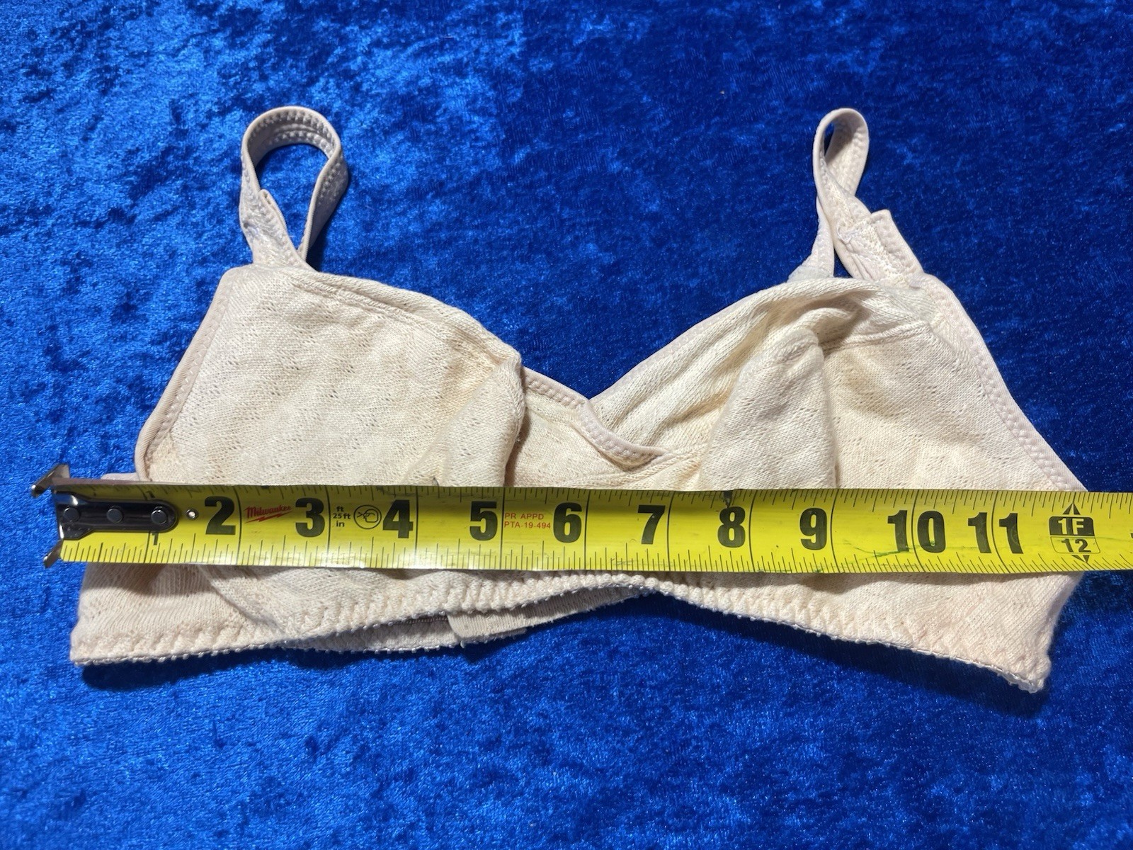 Vintage Beige Wireless Bra Medium No Tag See Pics