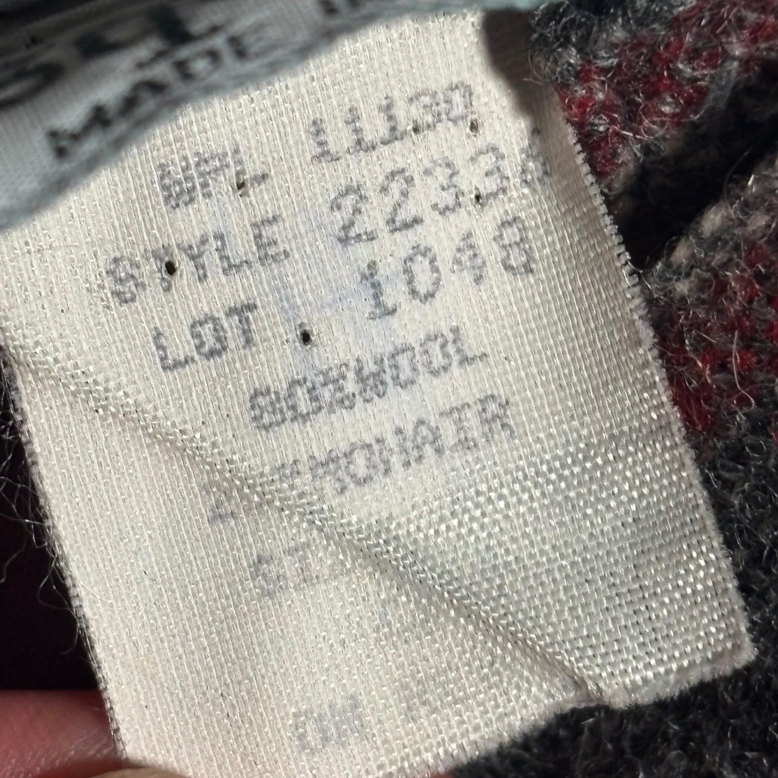 Barclay Square Striped Midi Skirt Womens XXS (24″) USA Made Wool Mohair VTG