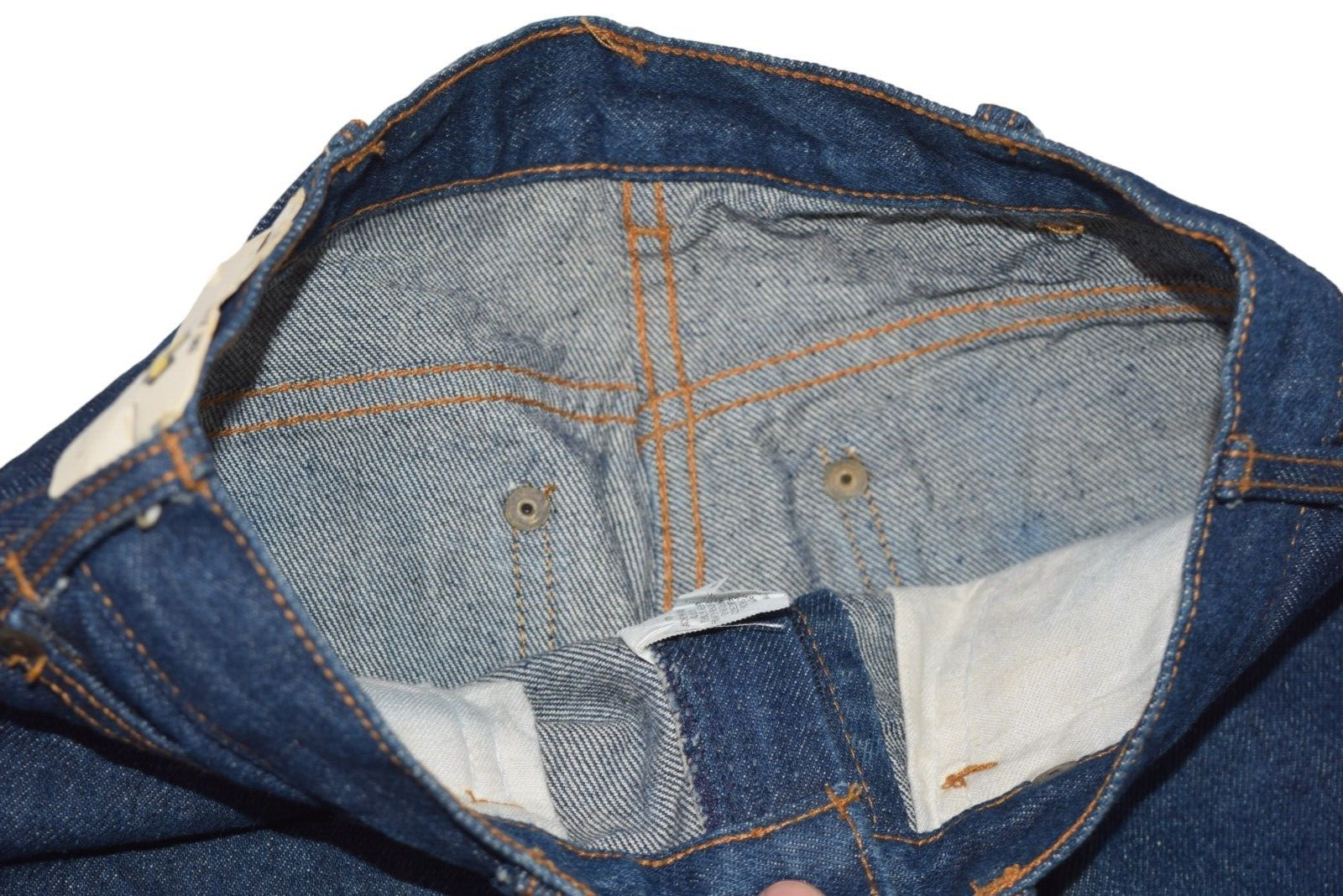 Vintage Key Jeans Womens 26×36 Dark Wash Denim Sample Industries High Waist USA