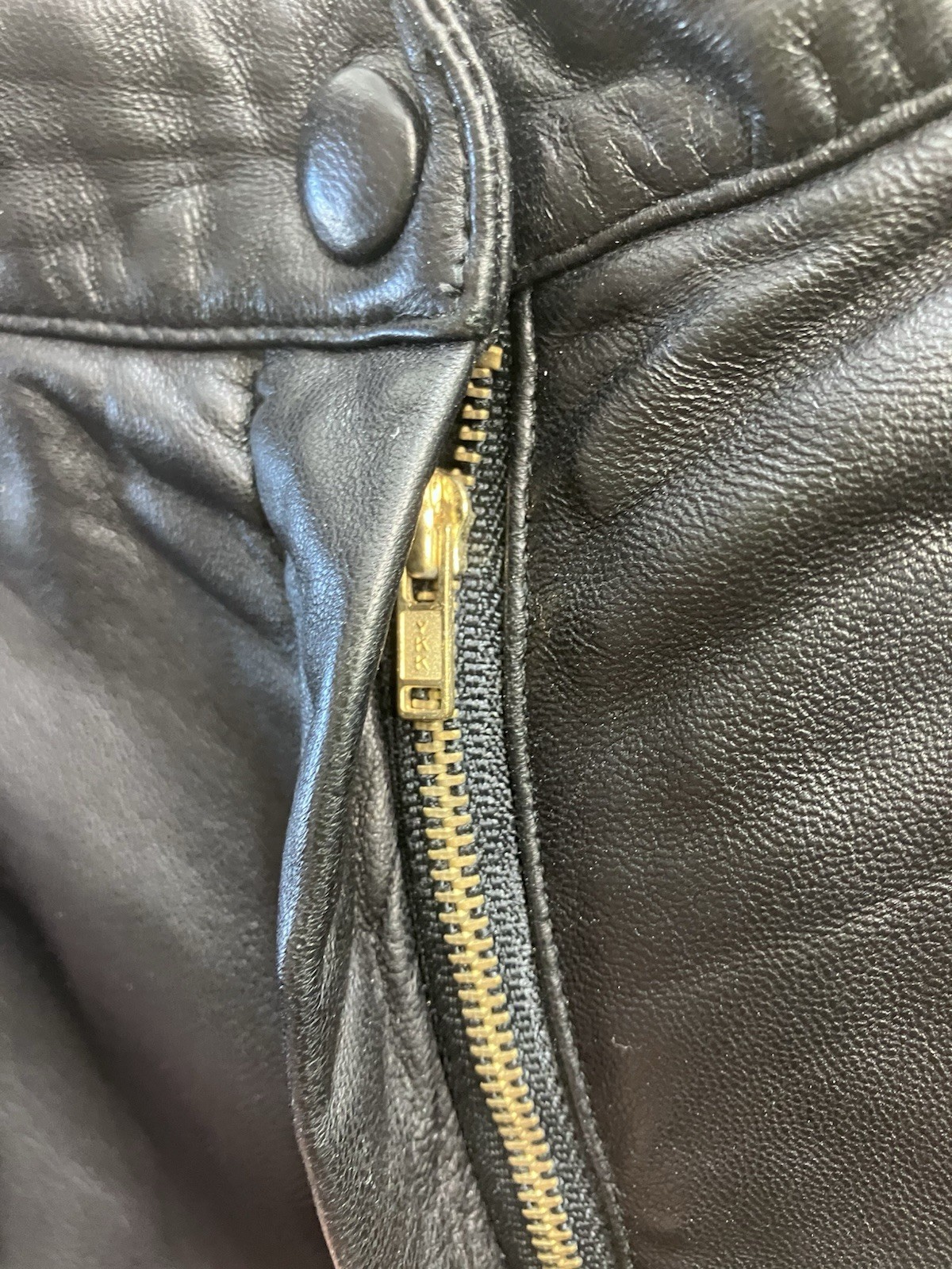 Vintage Leather Pants 14 Black High Waisted Tapered Leg 30×29