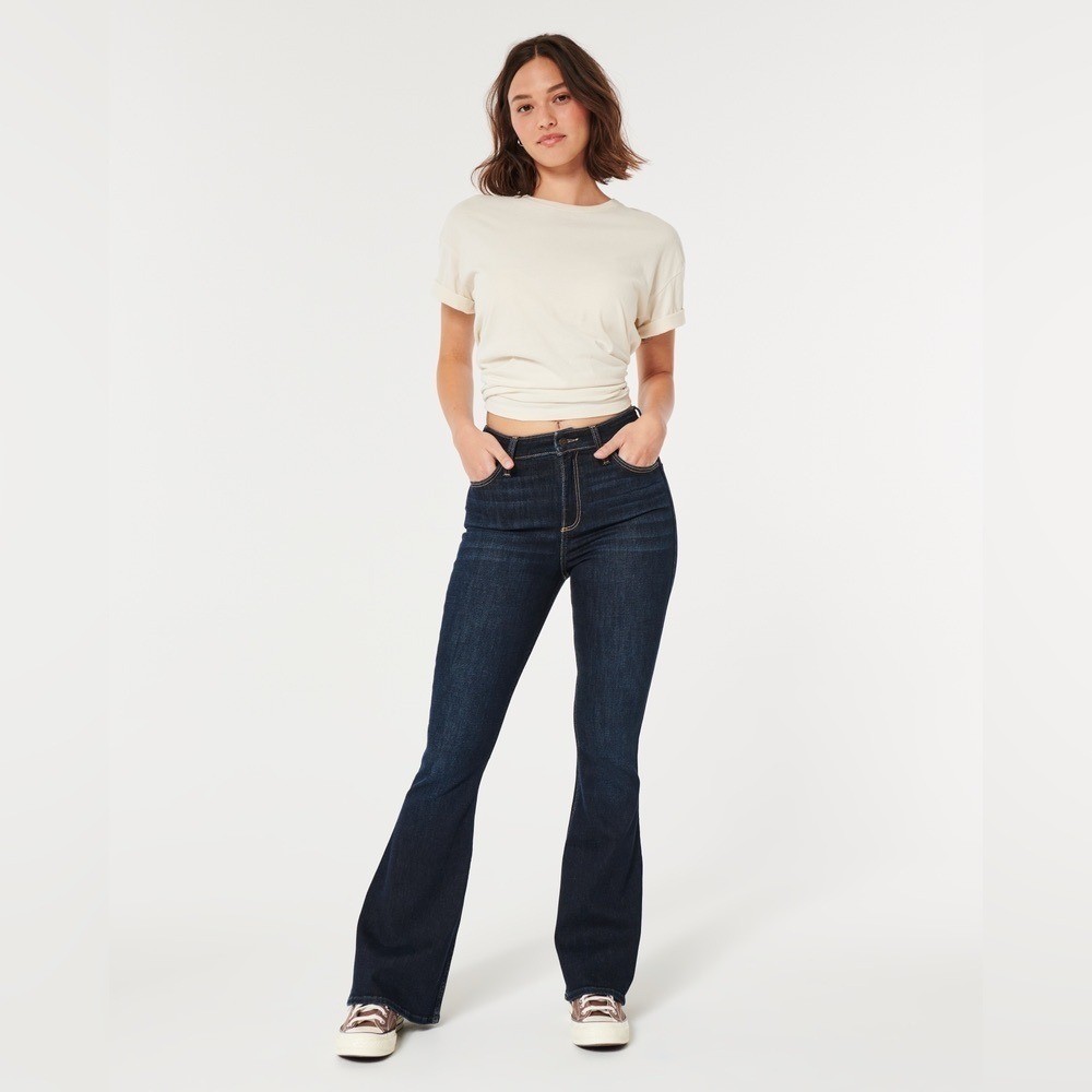 Hollister Curvy High Rise vintage Flare Jeans