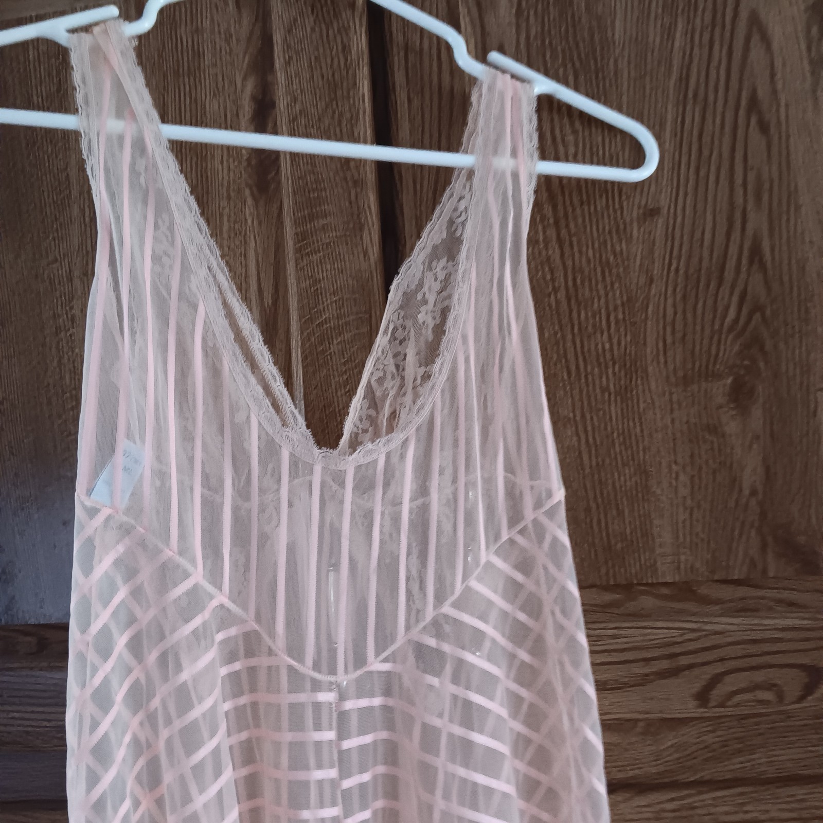 Glydons Peach Negligee Nightgown Nightie Hollywood USA