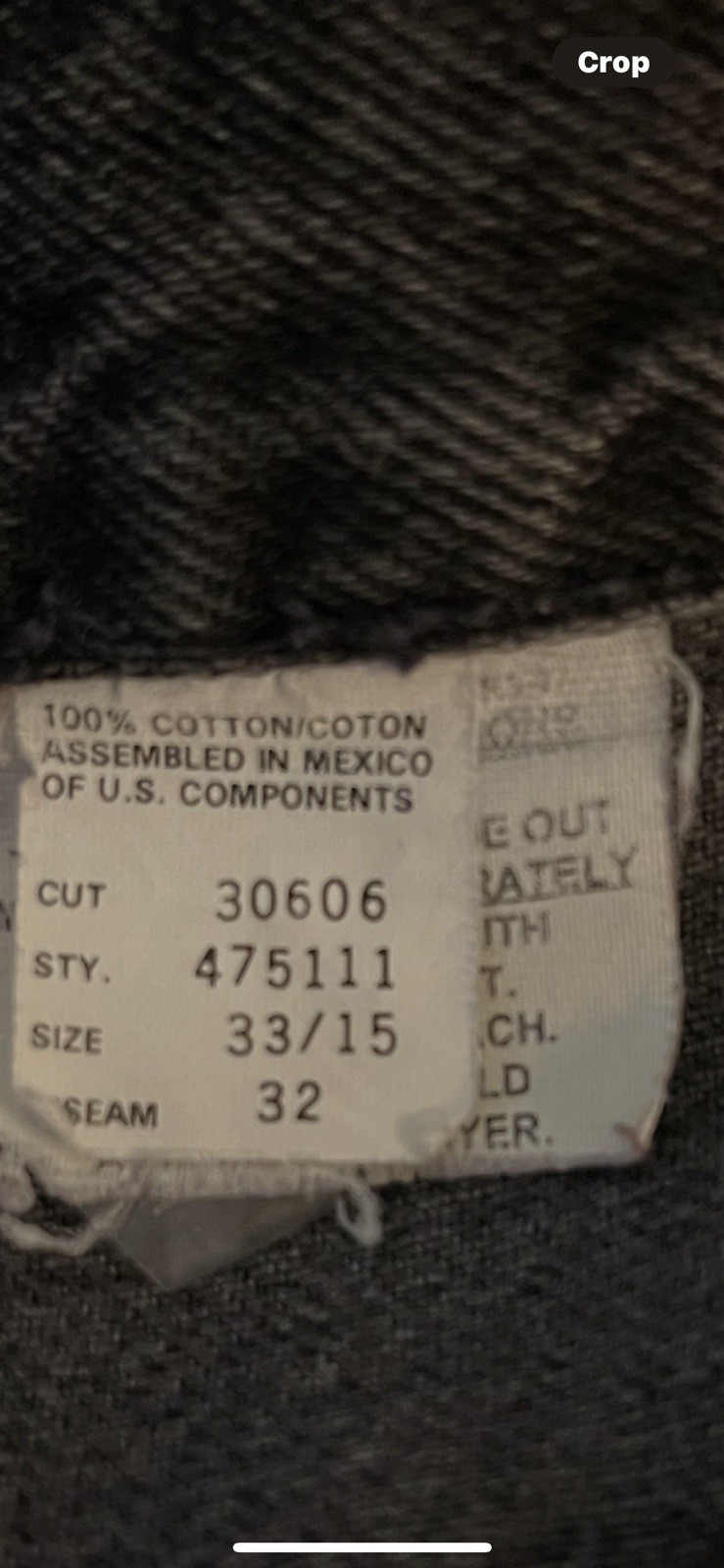 Rocky Mountain Jeans Rockies Black Western Mom Jeans Sz 33/15 Inseam 32” Rise 12