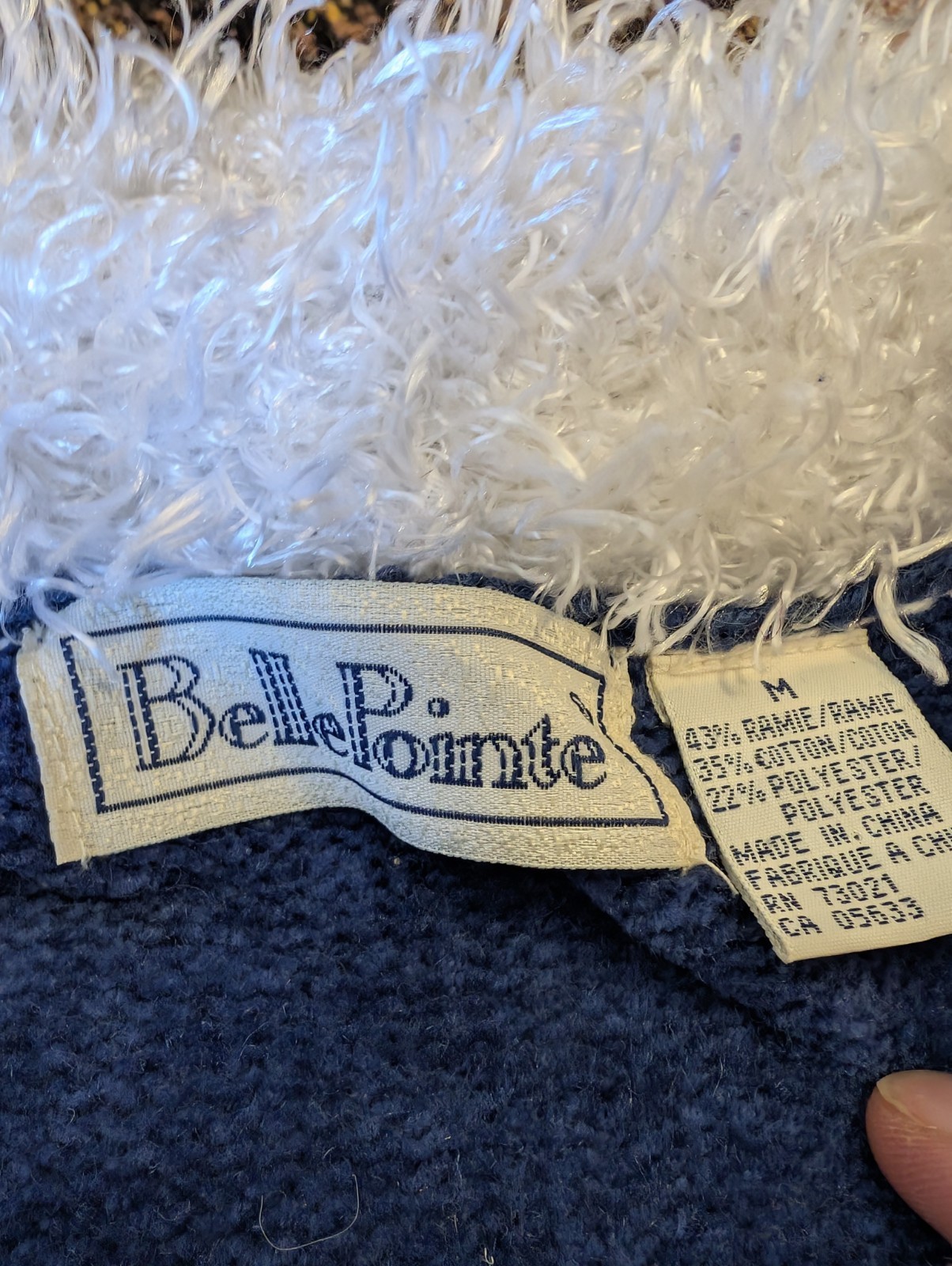 Vintage Bellepointe Blue Presents Ugly Santa Village Cardigan Medium