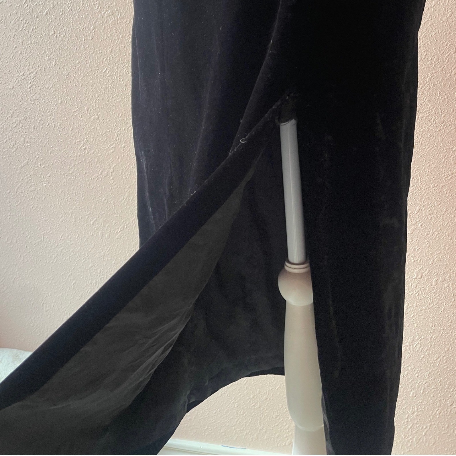 Vintage 90s Black Velvet Cocktail Evening Dress