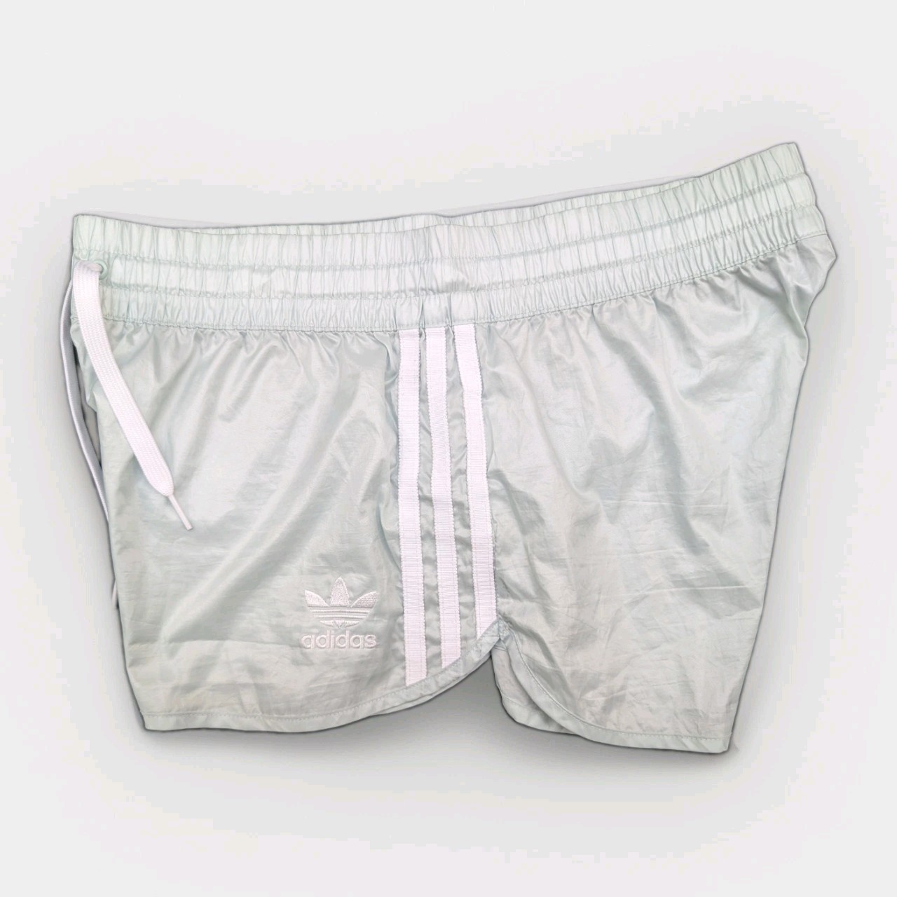ADIDAS Glanz Shorts Womens 40 Mint Running Casual Swim Trunks Vintage Sports Retro Gym