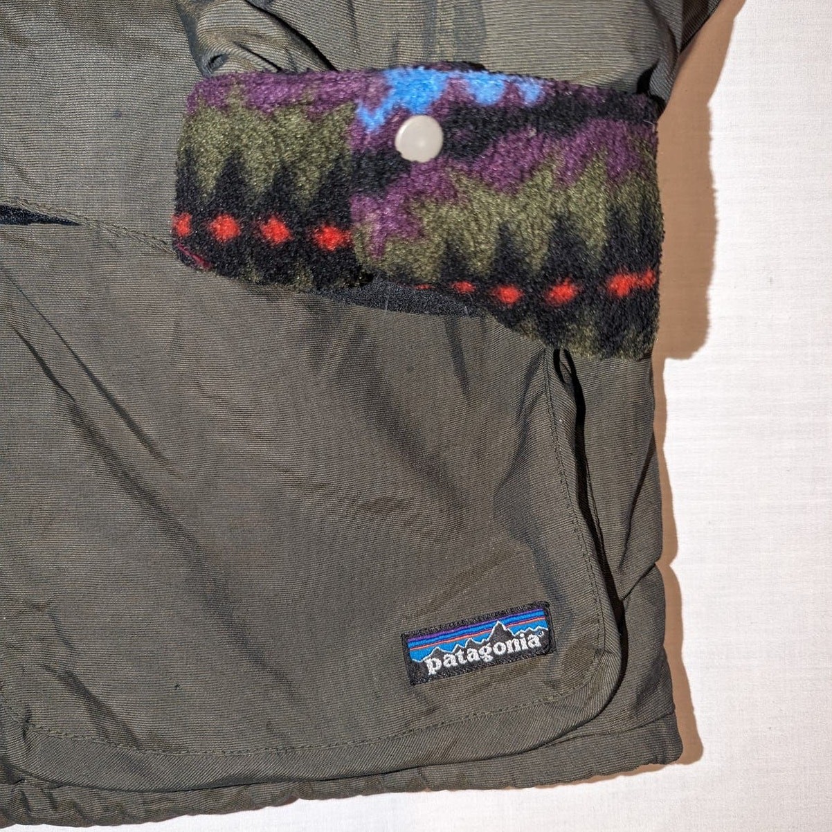 Vintage Women’s Aztec Fleece Lined Patagoina lightweight chore / barn jacket