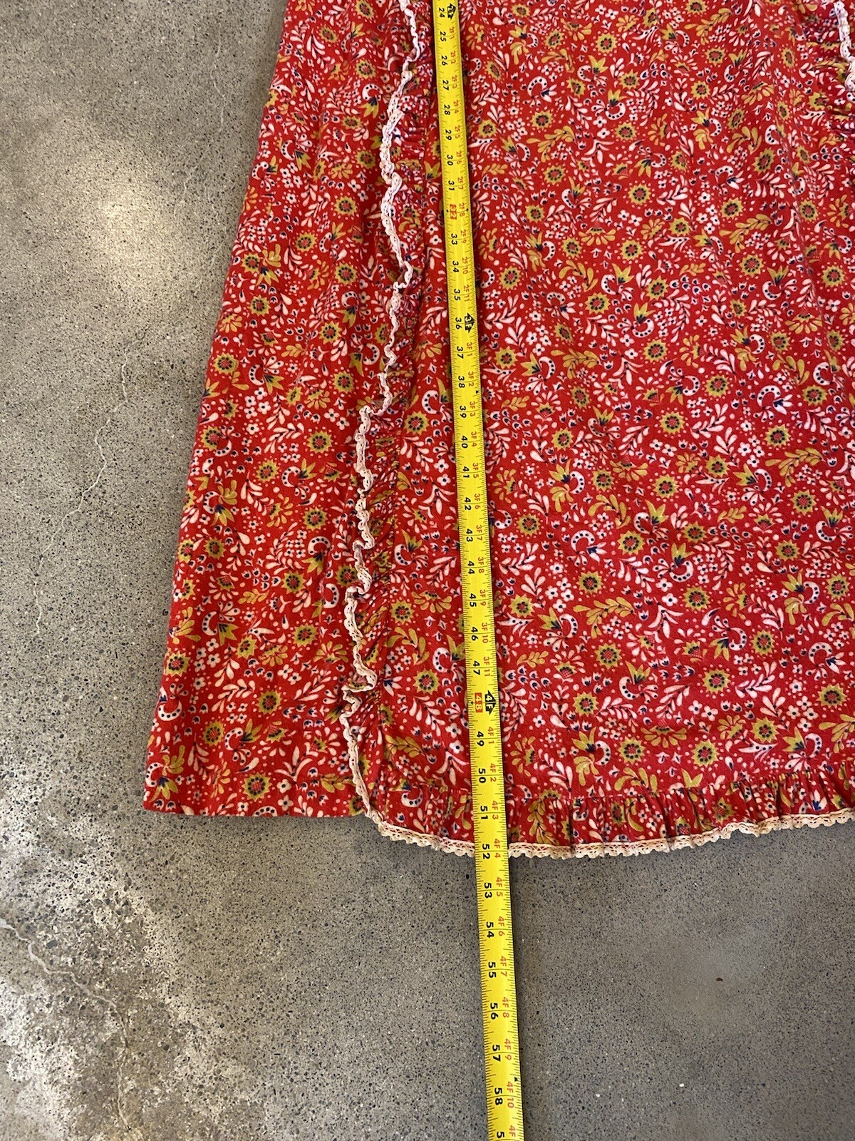 Vintage 60’s Juli of Slumbertogs Paisley Boho Nightgown Loungewear cotton 11
