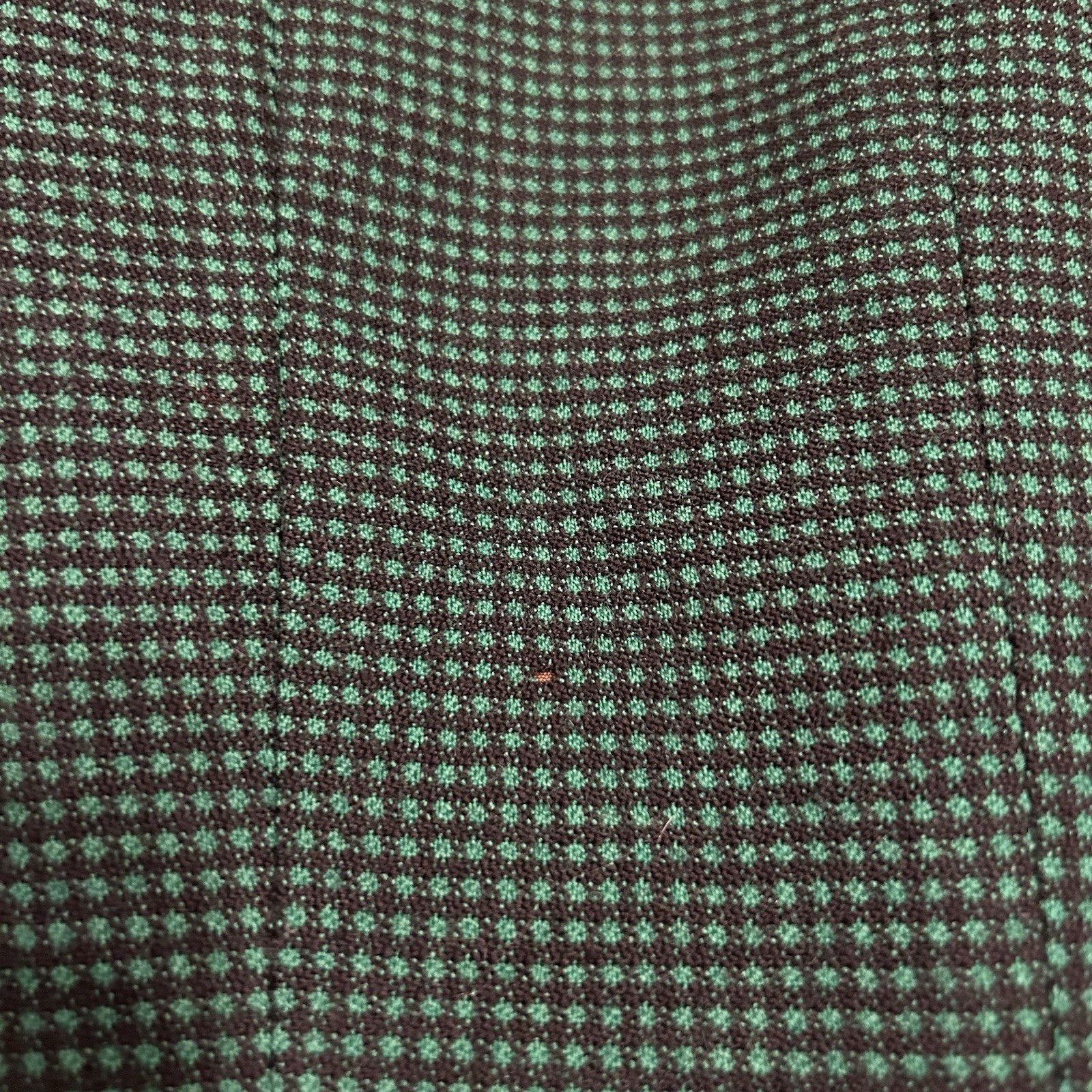Vintage 1940s Green Woman’s Jacket S/M Hirsch Chicago Pockets Fitted Padded Cute