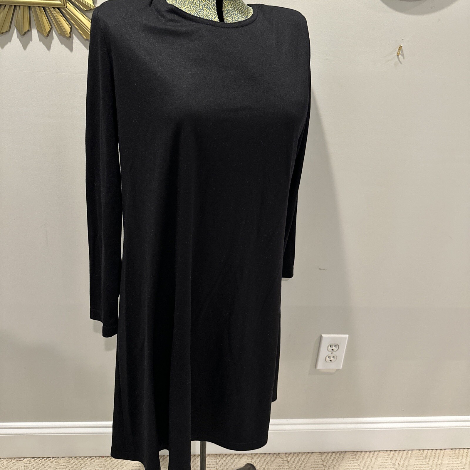 Vtg BFA Classics LITTLE BLACK DRESS Short Sleeve Casual Party Cocktail Sz L