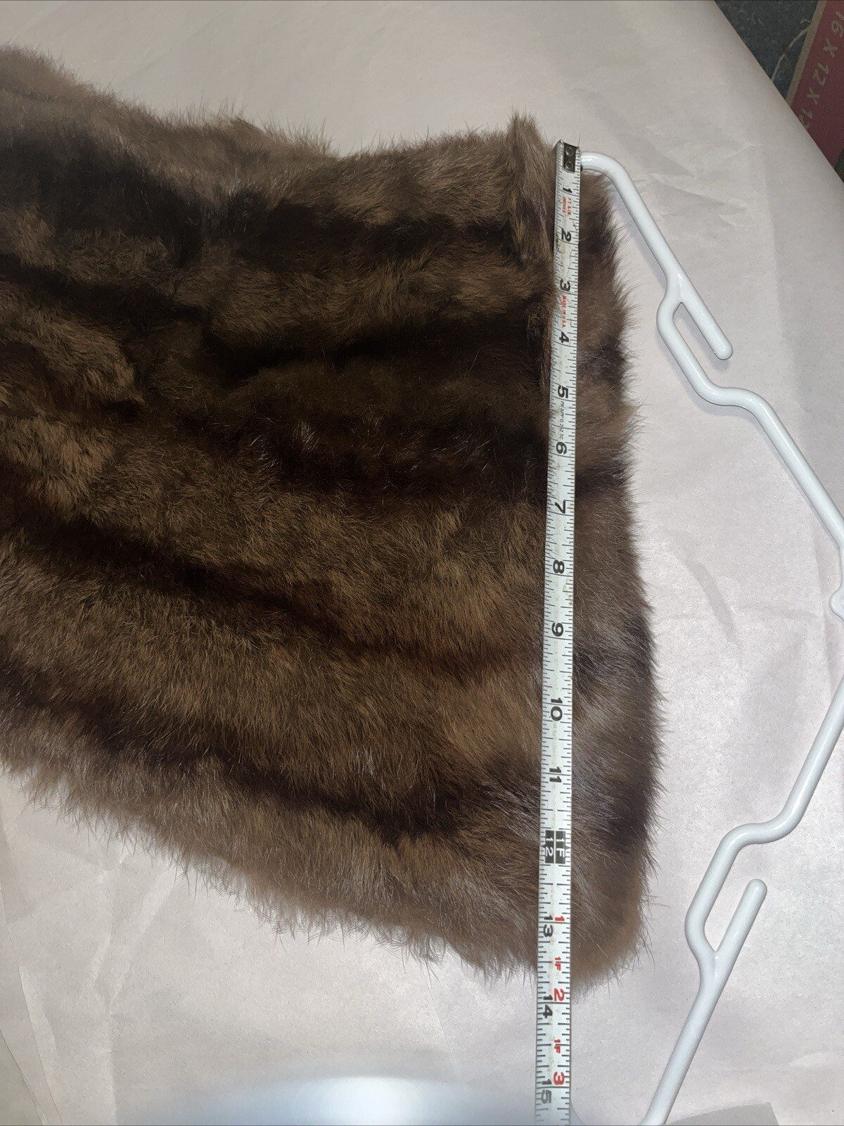 VTG Genuine Brown/Black Russian SABLE Mink Fur Stole Wrap Cape GLAMOROUS 1950’S?