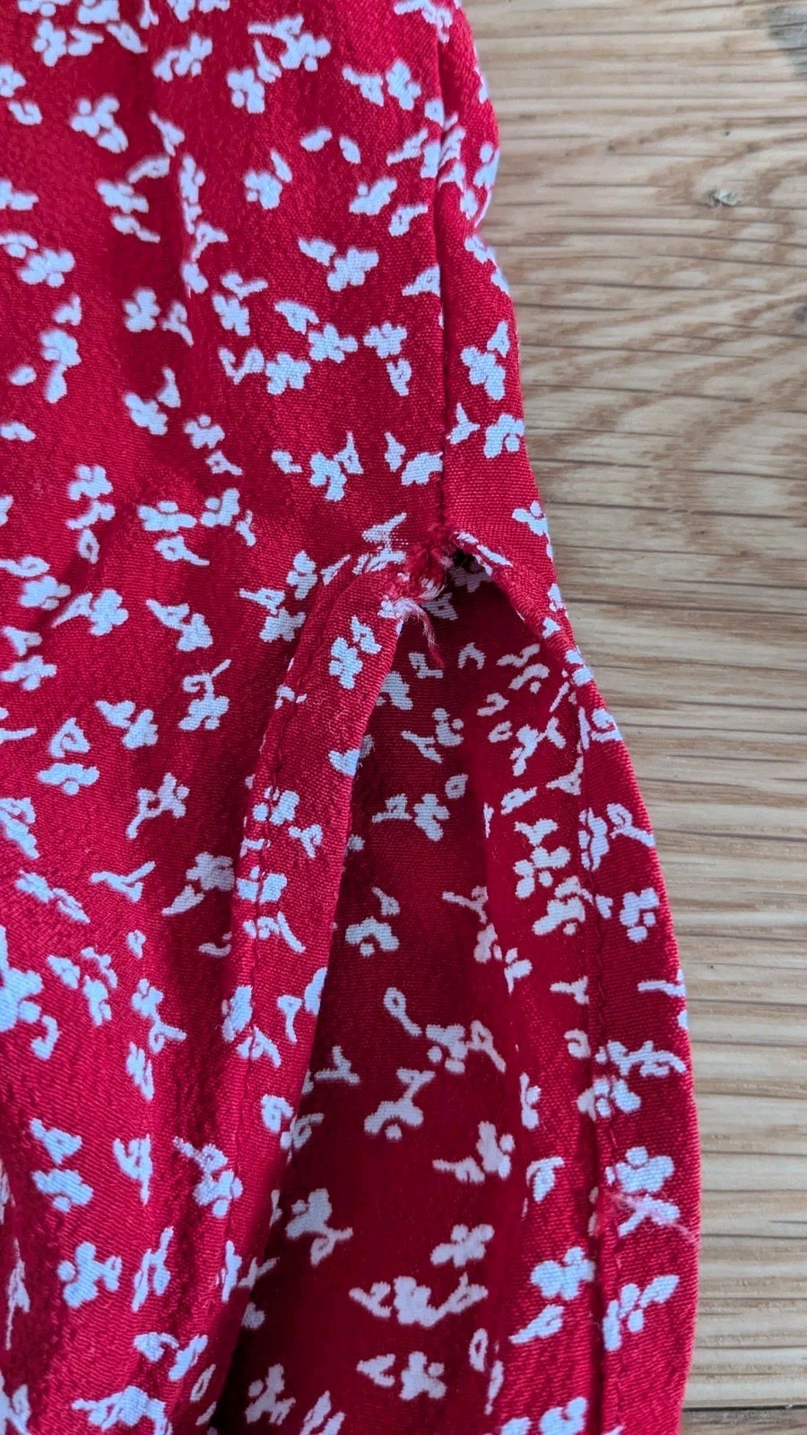 Vintage Carol Anderson Cottagecore Red Floral Dress Small Rayon Made In USA