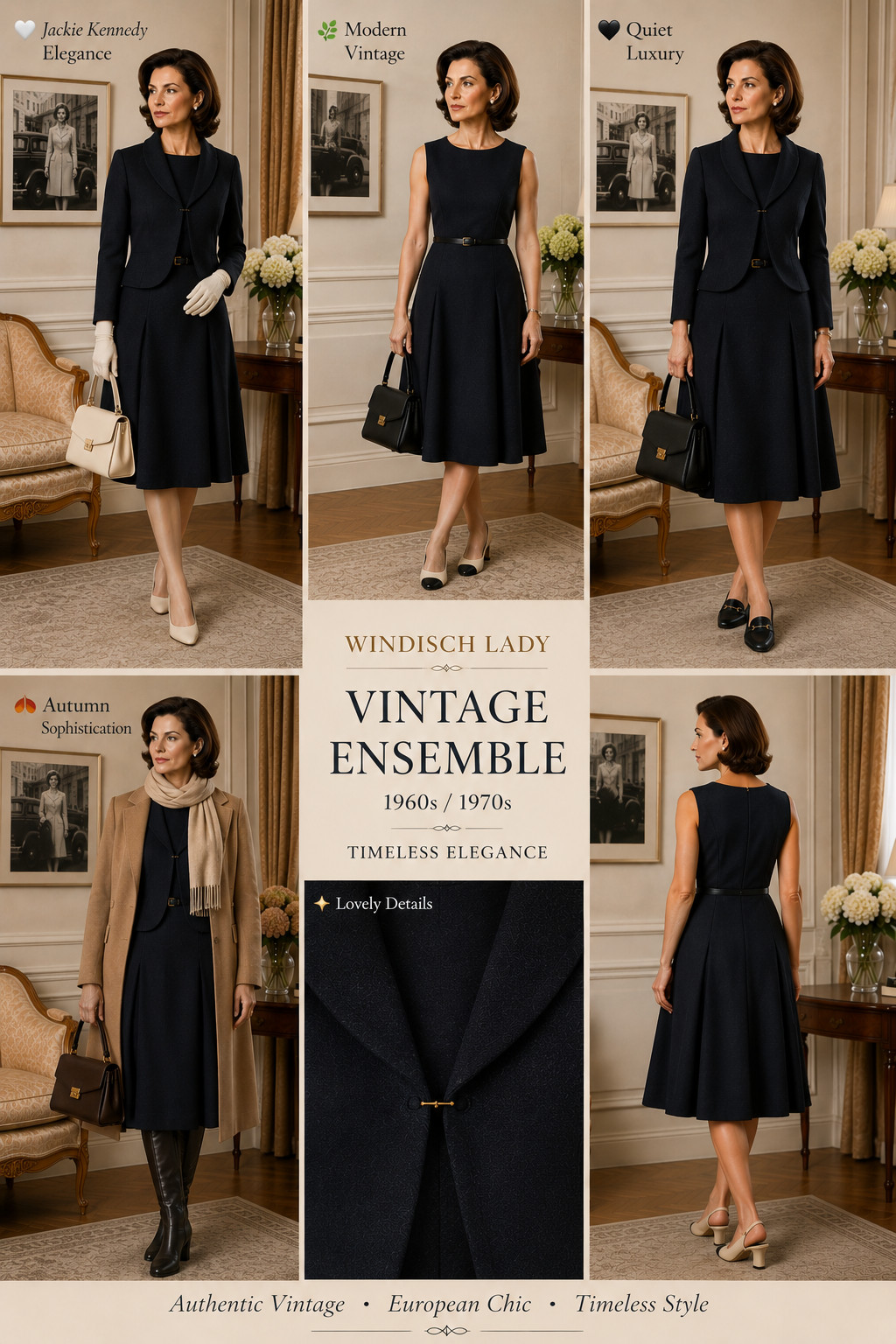 60s Costume Virgin Wool Dress Jacket 42 44 Windisch Lady West Germany Vintage