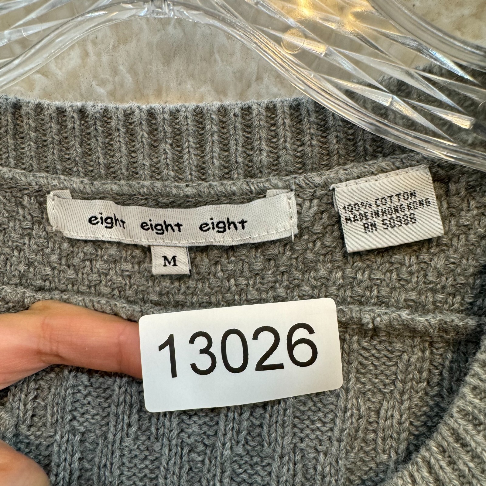 Y2K Vintage Sweater Top Medium Grey Cardigan Long Tunic Cable Knit Boho Grunge