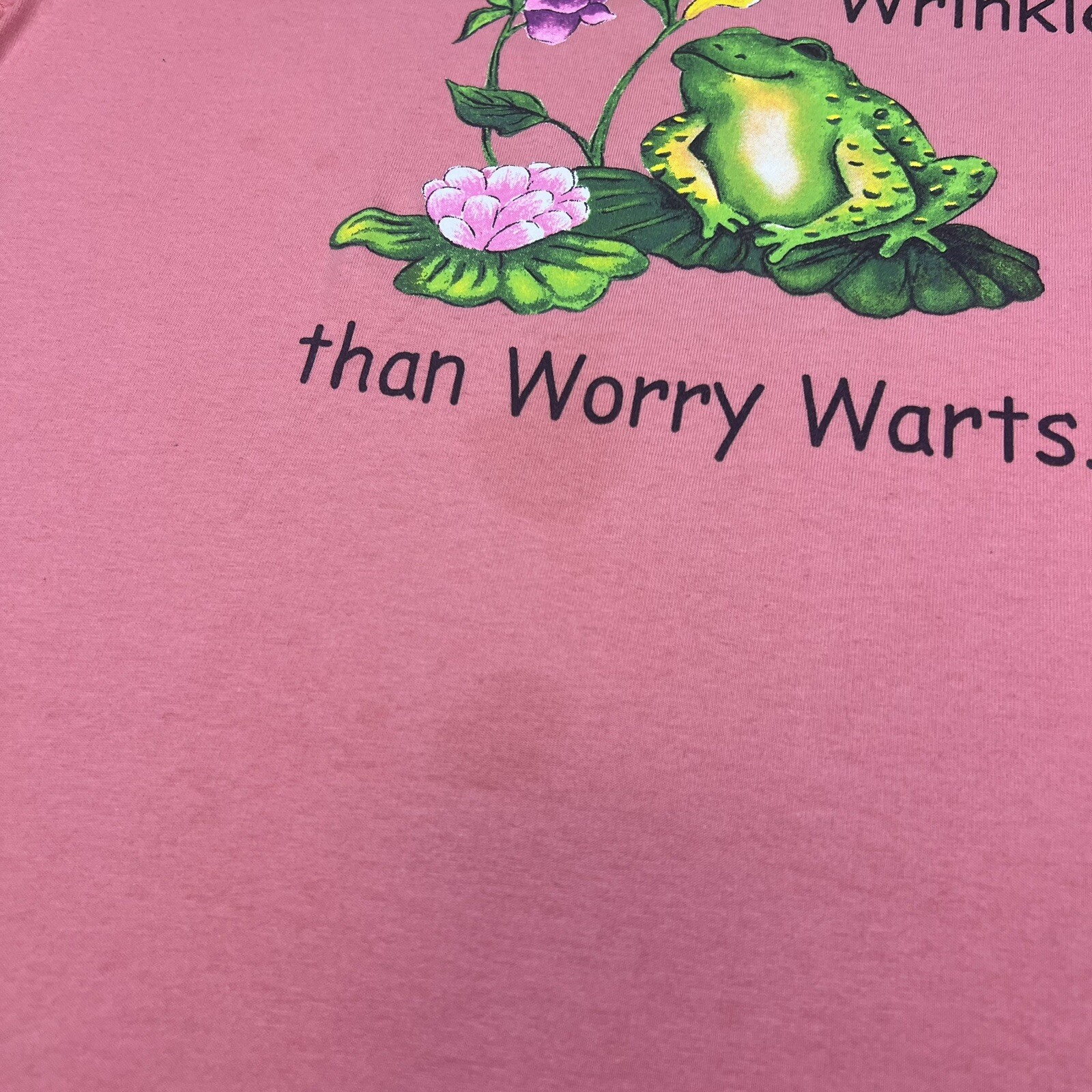Vintage 90s Blair Women’s „It’s better to have laugh wrinkles” T shirt Sz Large