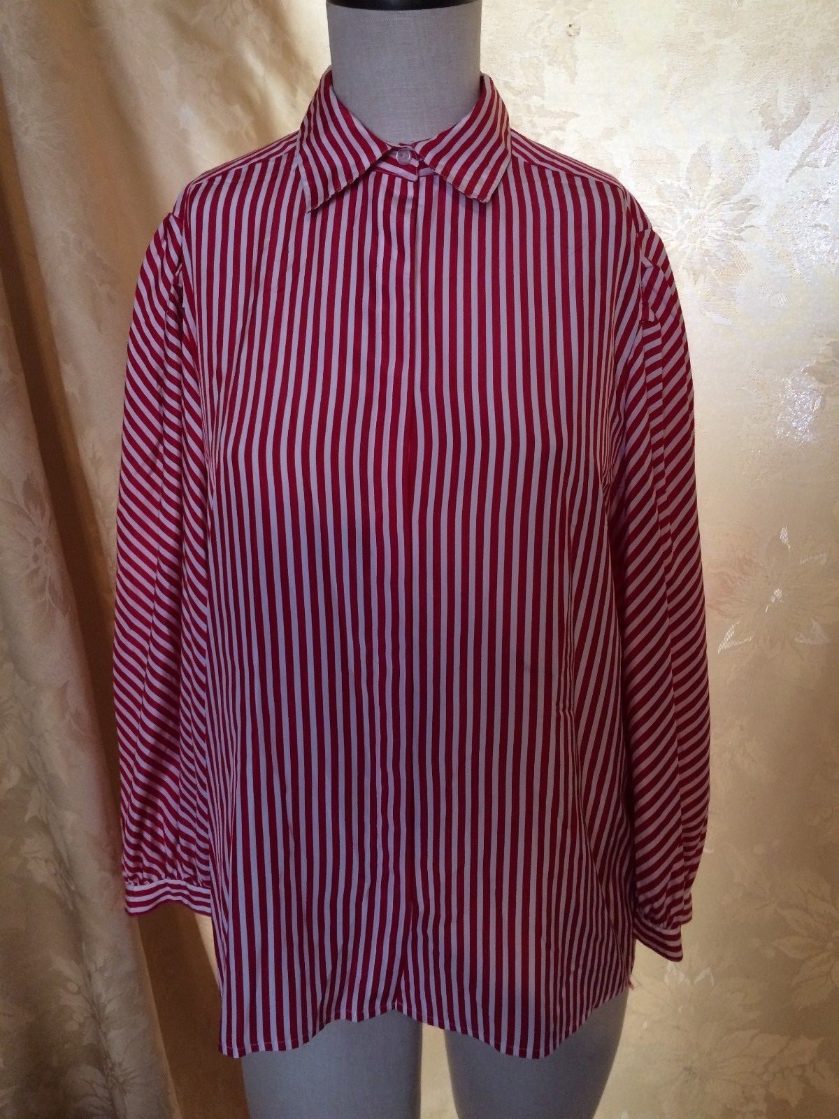 Stylin’ Women’s Vintage „Jordan Marsh” Striped Button Down++SIZE 14++
