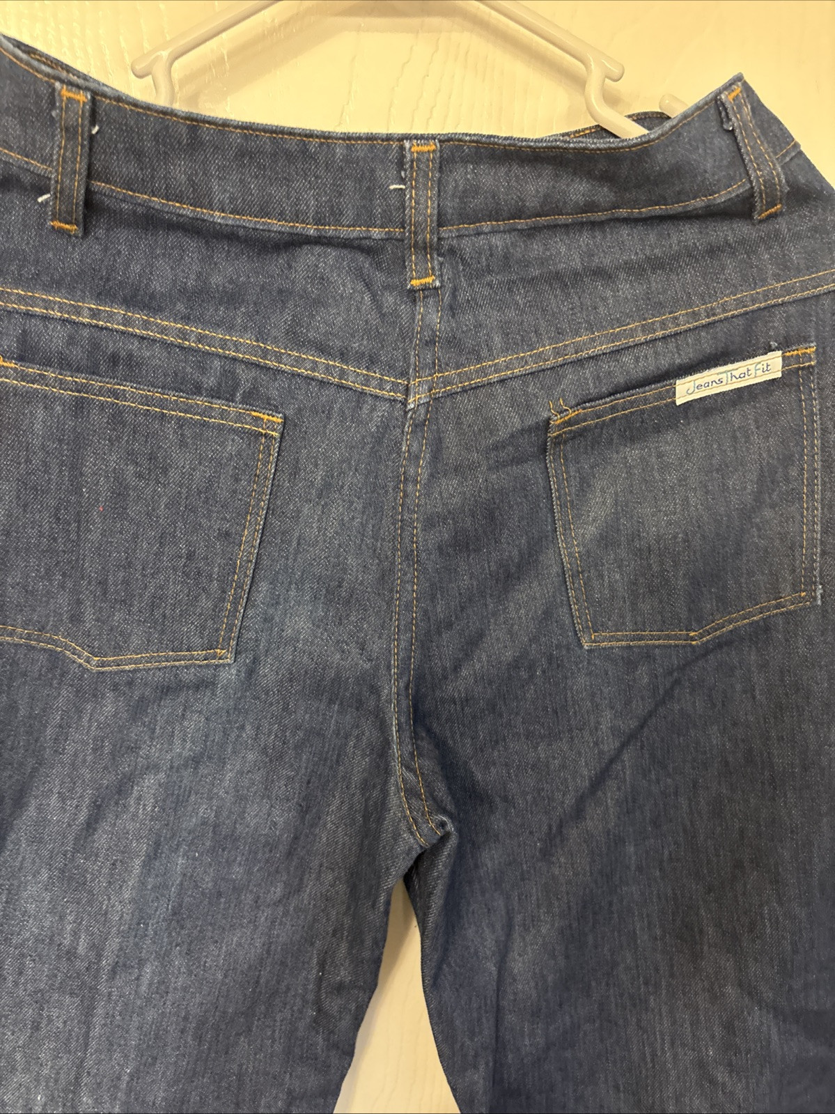 Vtg Women Sears Jeans That Fit 70s High Waist Wide Leg Denim 26” waist Sz 12 Mom