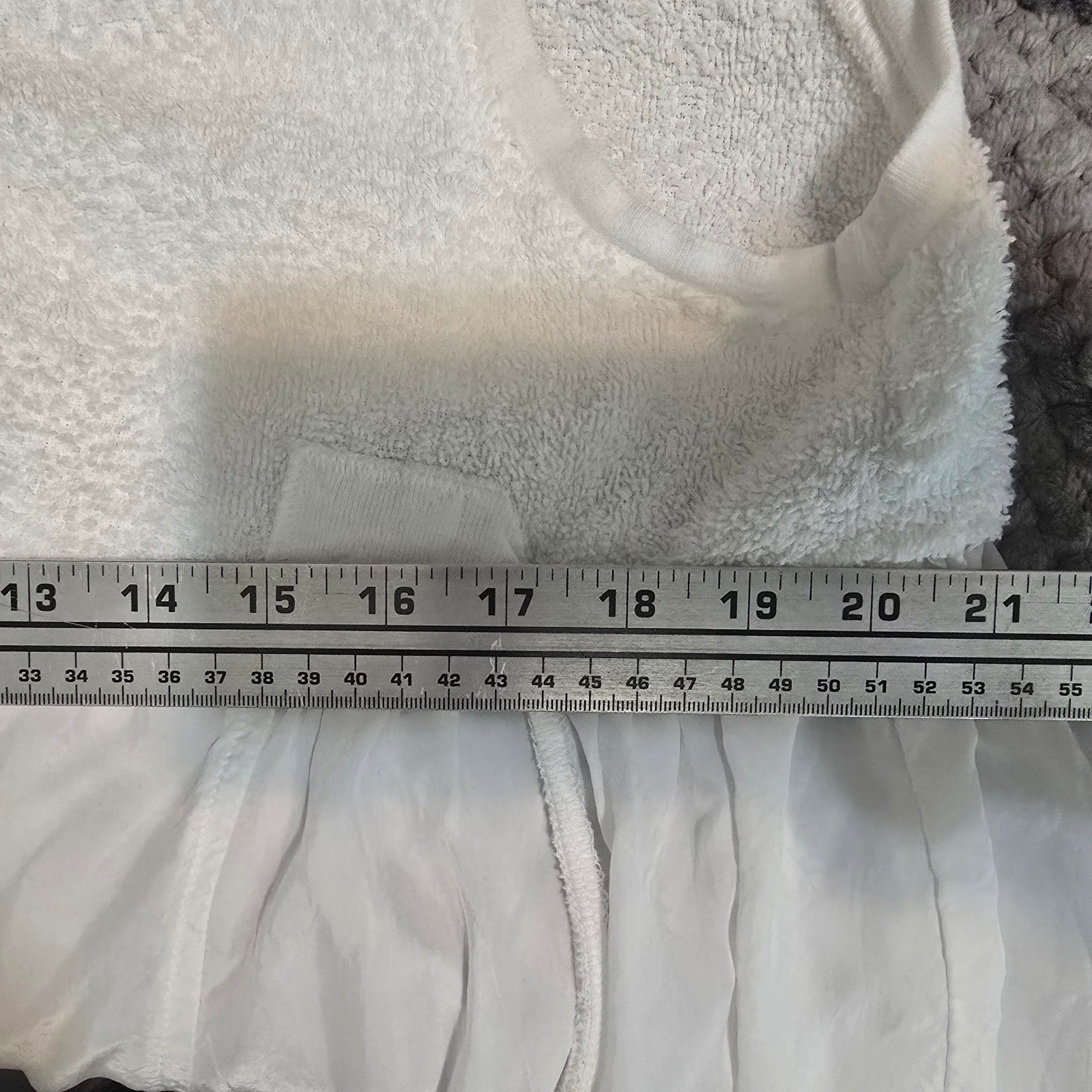 BODIL Vintage White Terry Cloth Mixed Media Maxi Dress Button Front Size 1 Boho