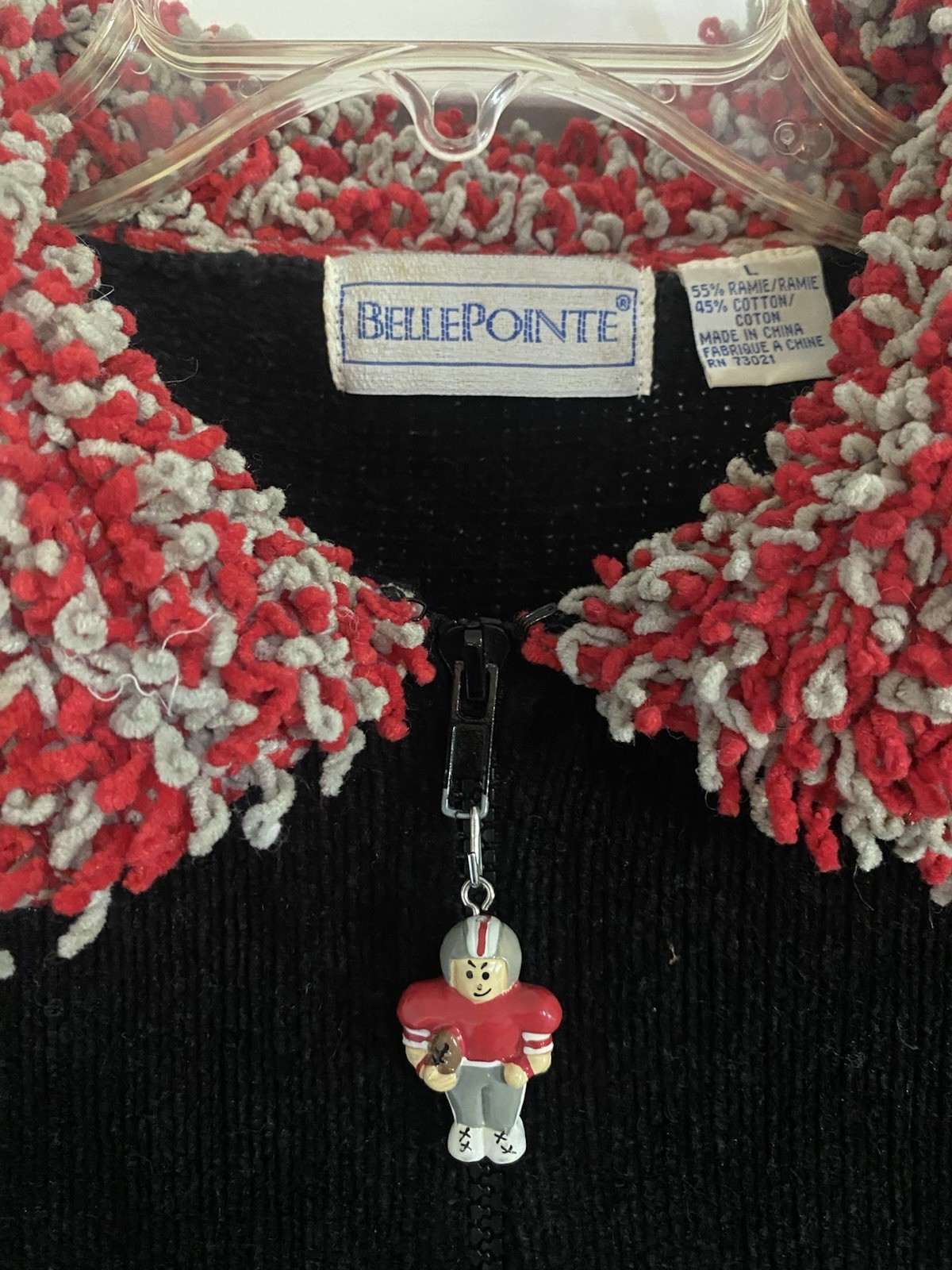 VINTAGE Women’s BellePointe Ohio State University Zip Sweater Chic Fall Football