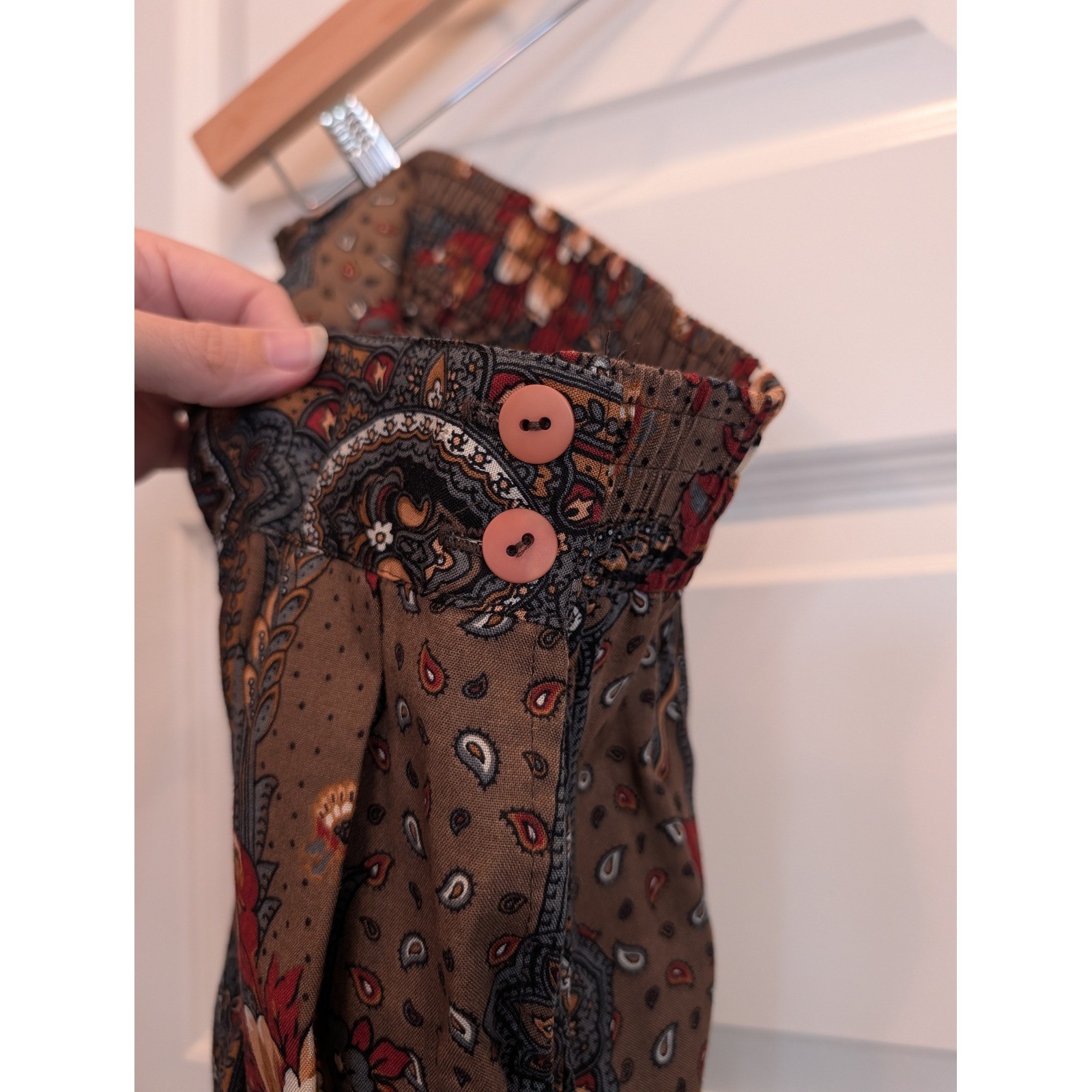 Vintage ILGWU Union Made Floral Paisley Skirt