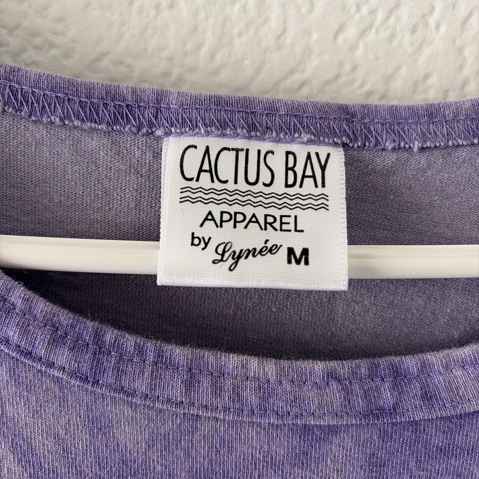 Vintage Cactus Bay by Lynée Tie-Dye Purple Flower Long Maxi T-Shirt Dress Size M