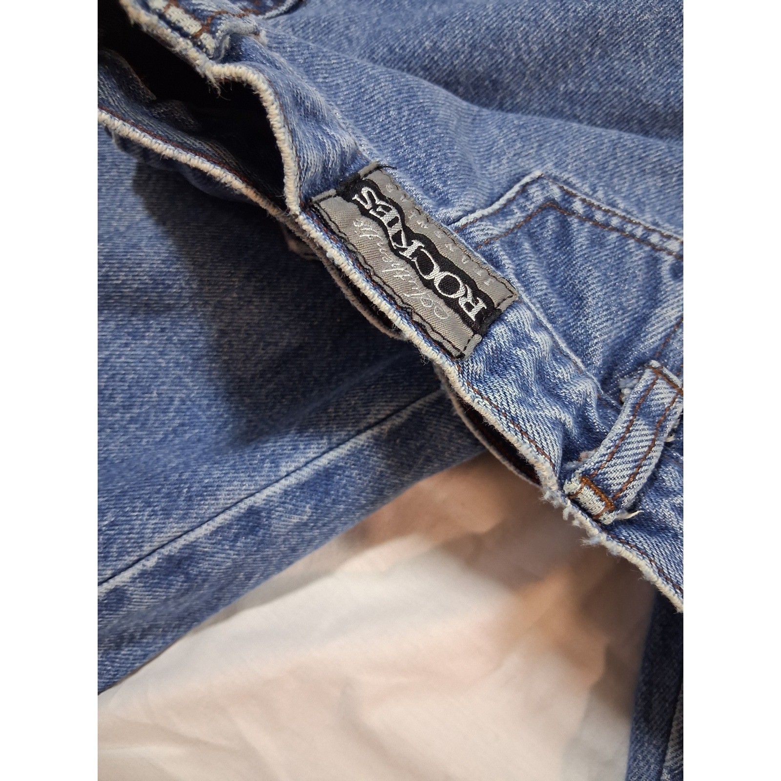Vintage Rockies High Waisted Western Tapered Leg Blue Denim Jeans RS129AD0 11/12