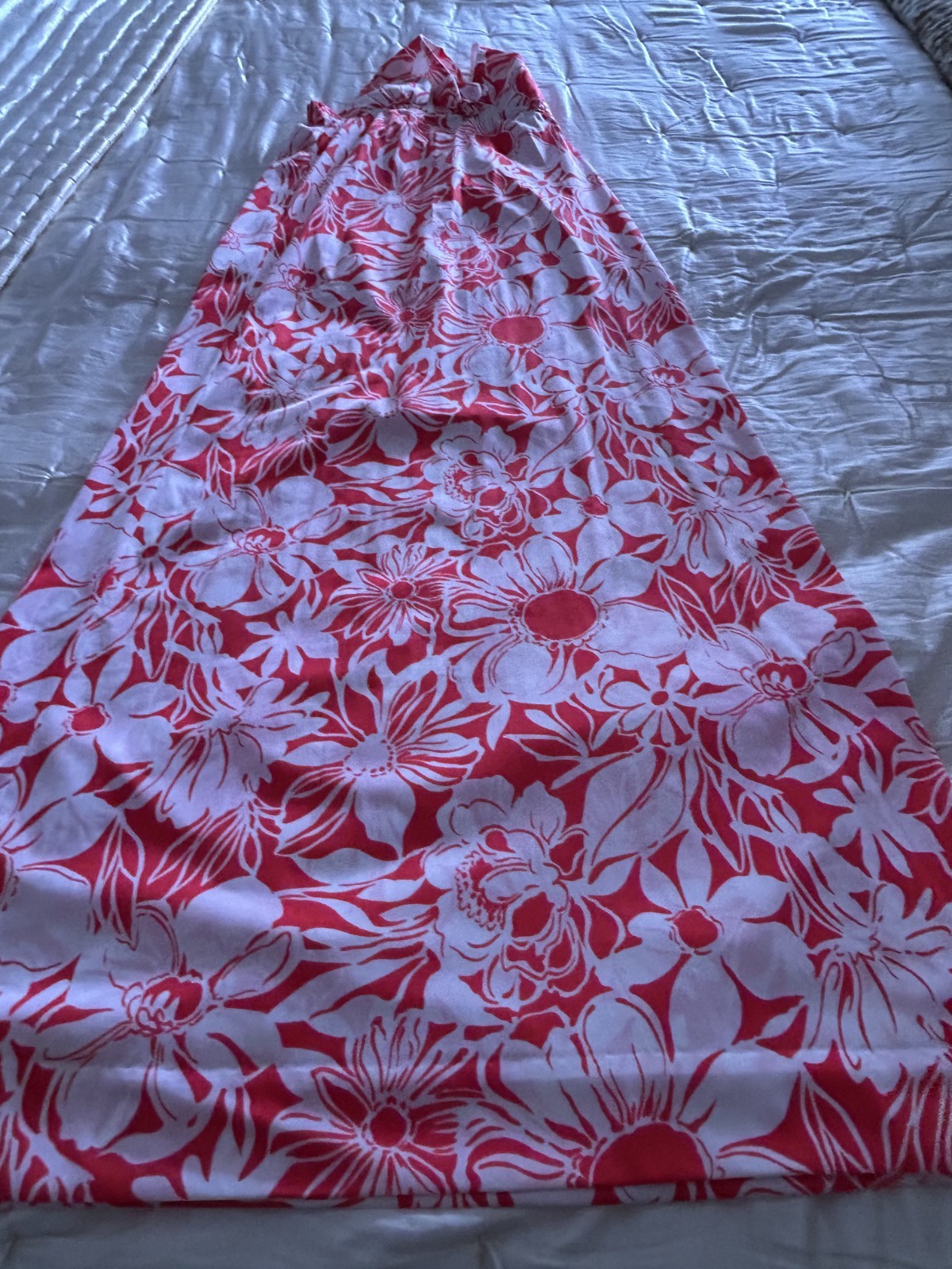 VINTAGE KAHALA HAWAIIAN MAXI HALTER DRESS 70’S-80’S SIZE SMALL