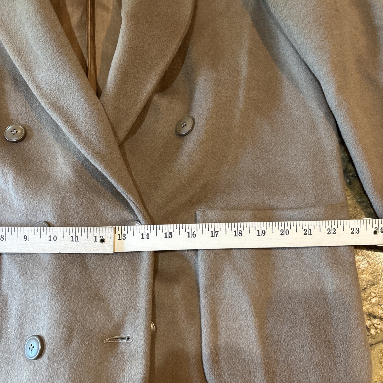 VTG Harve Morton Bernard Long Wool Heavy Shawl Collar Women Coat USA Brown NWT
