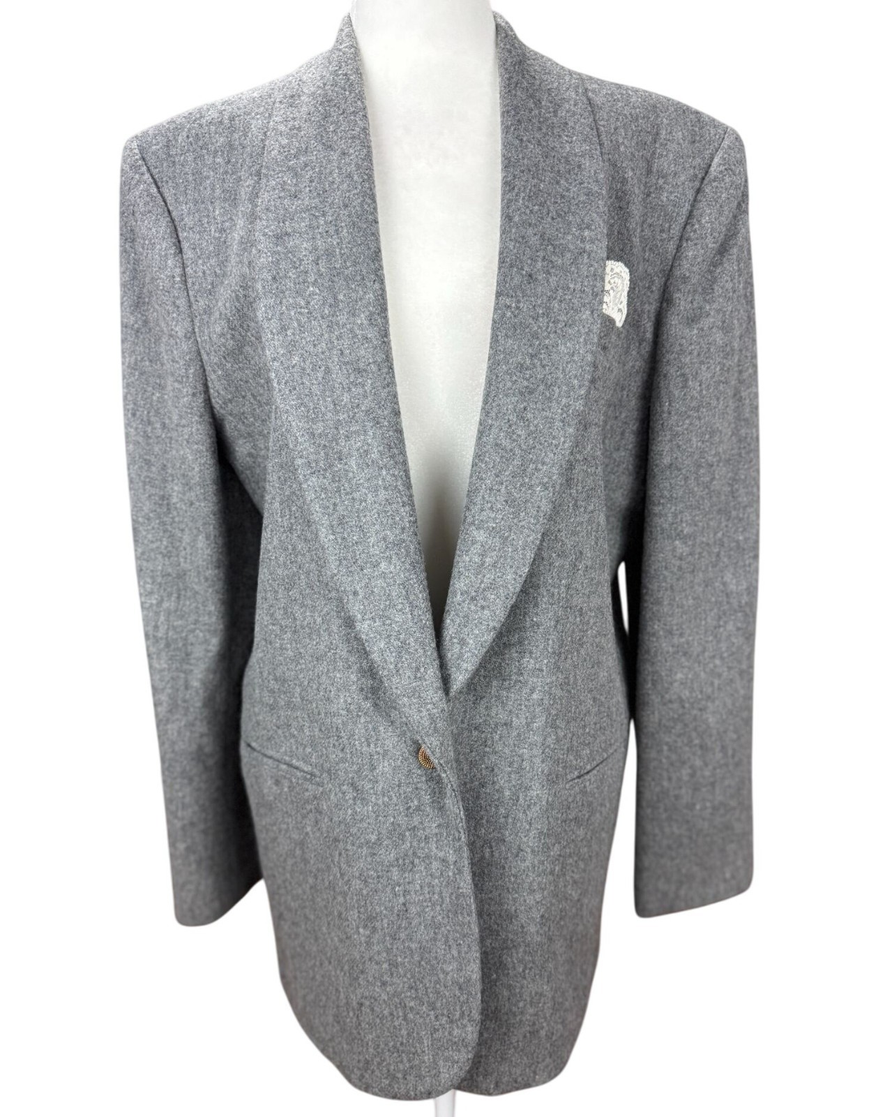 Vintage Norton McNaughton Womens 10 Gary 100% New Wool Winter Chic Blazer Jacket
