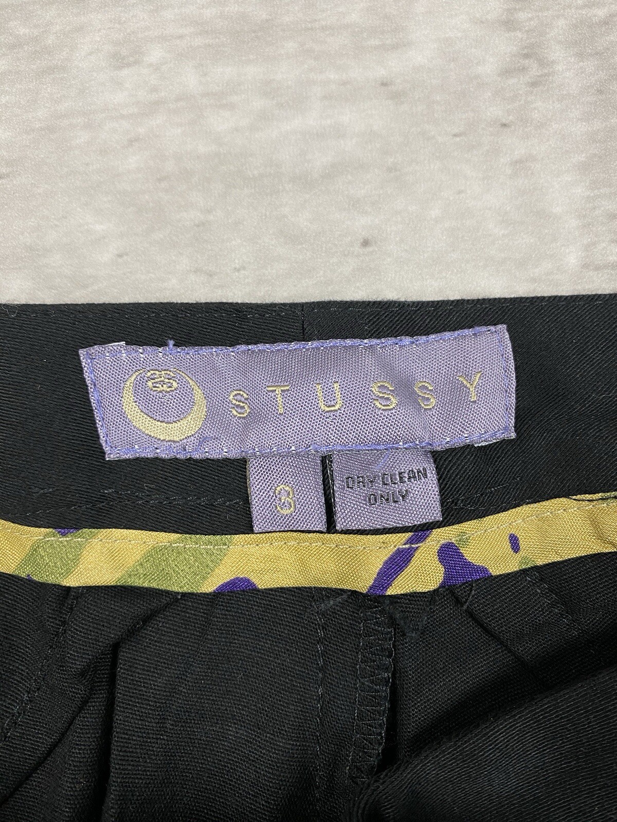 vintage STUSSY Melissa womens pants 3 Y2K 2000s low rise skinny skate streetwear