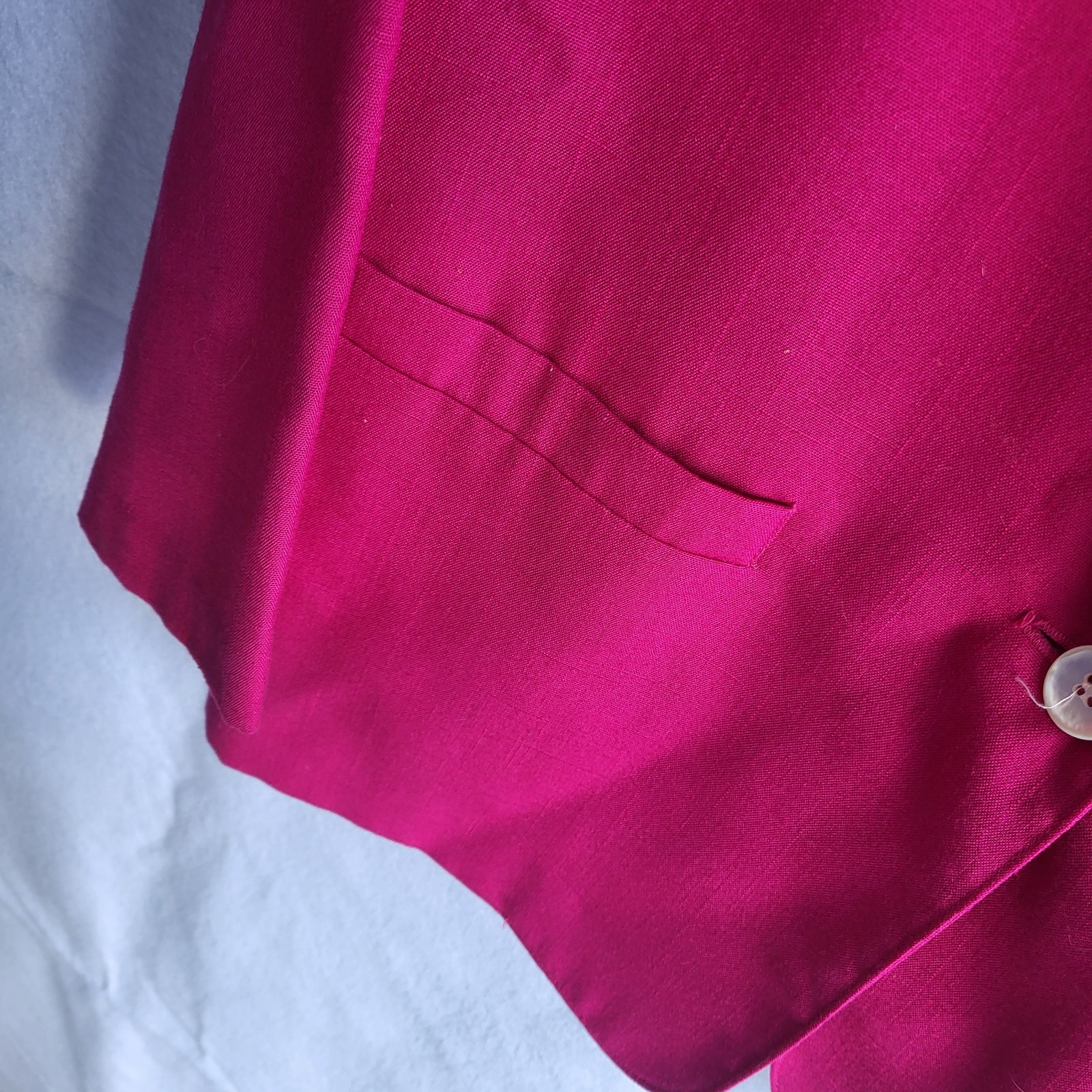 vintage Alfred dunner suit set blazer skirt pink 12/16 pockets machine wash usa