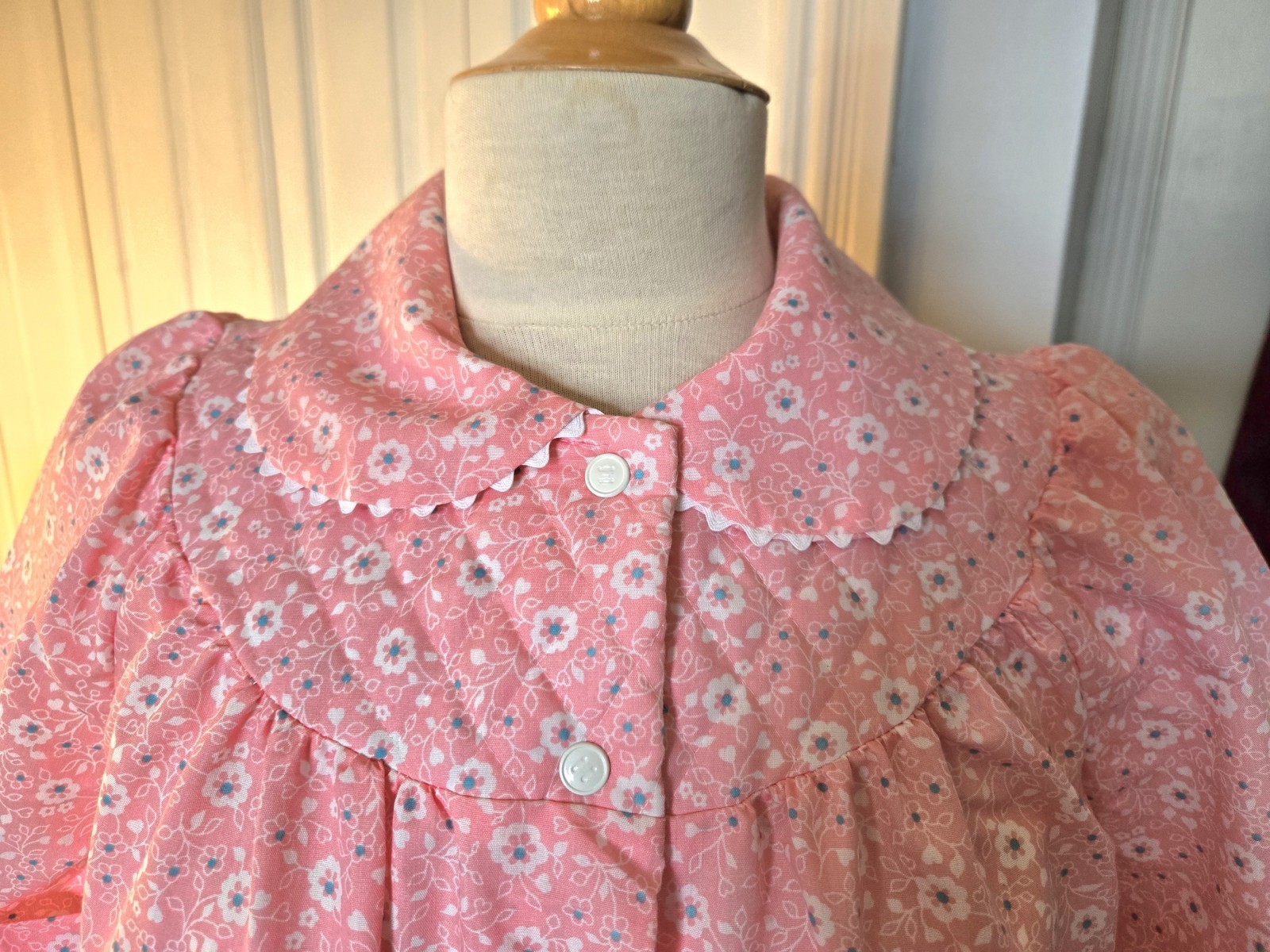 Vintage 60s/70s Dressing Gown Leisure Life L Women’s Pink Floral