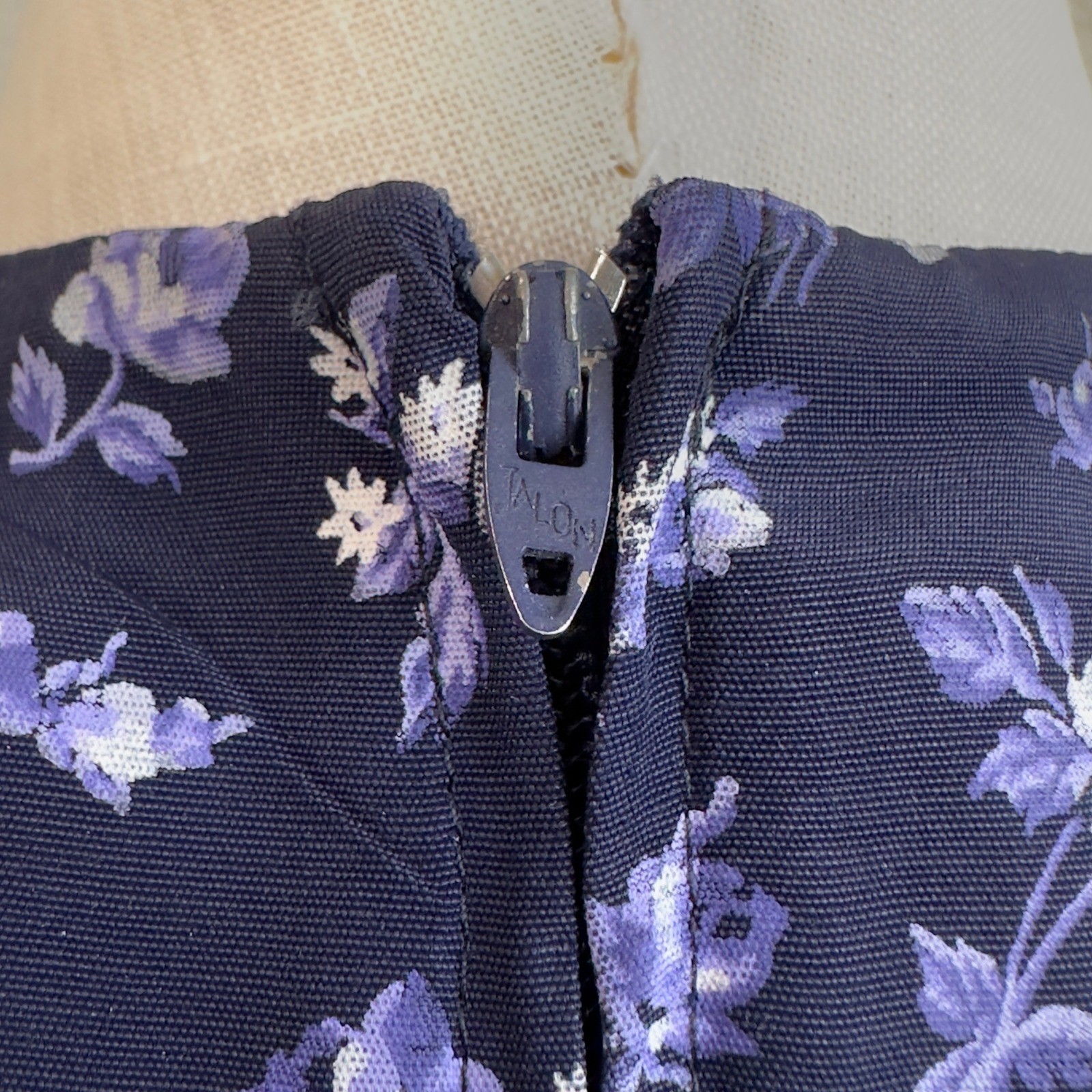 Vtg SL Fashions Womens 8 Feminine Dress Cottagecore Garden Academia Prairie 80s