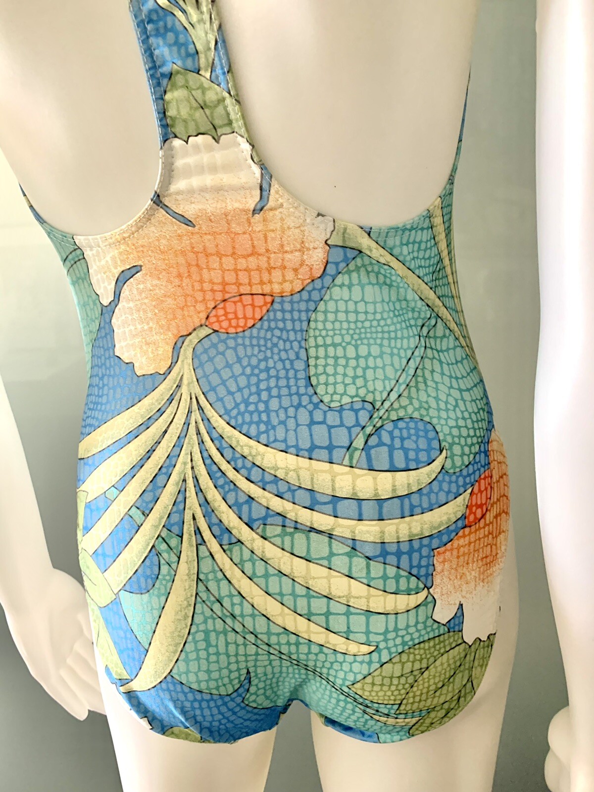 Vintage 70s Charles Jourdan one piece bathingsuit size 42/8 Made in France