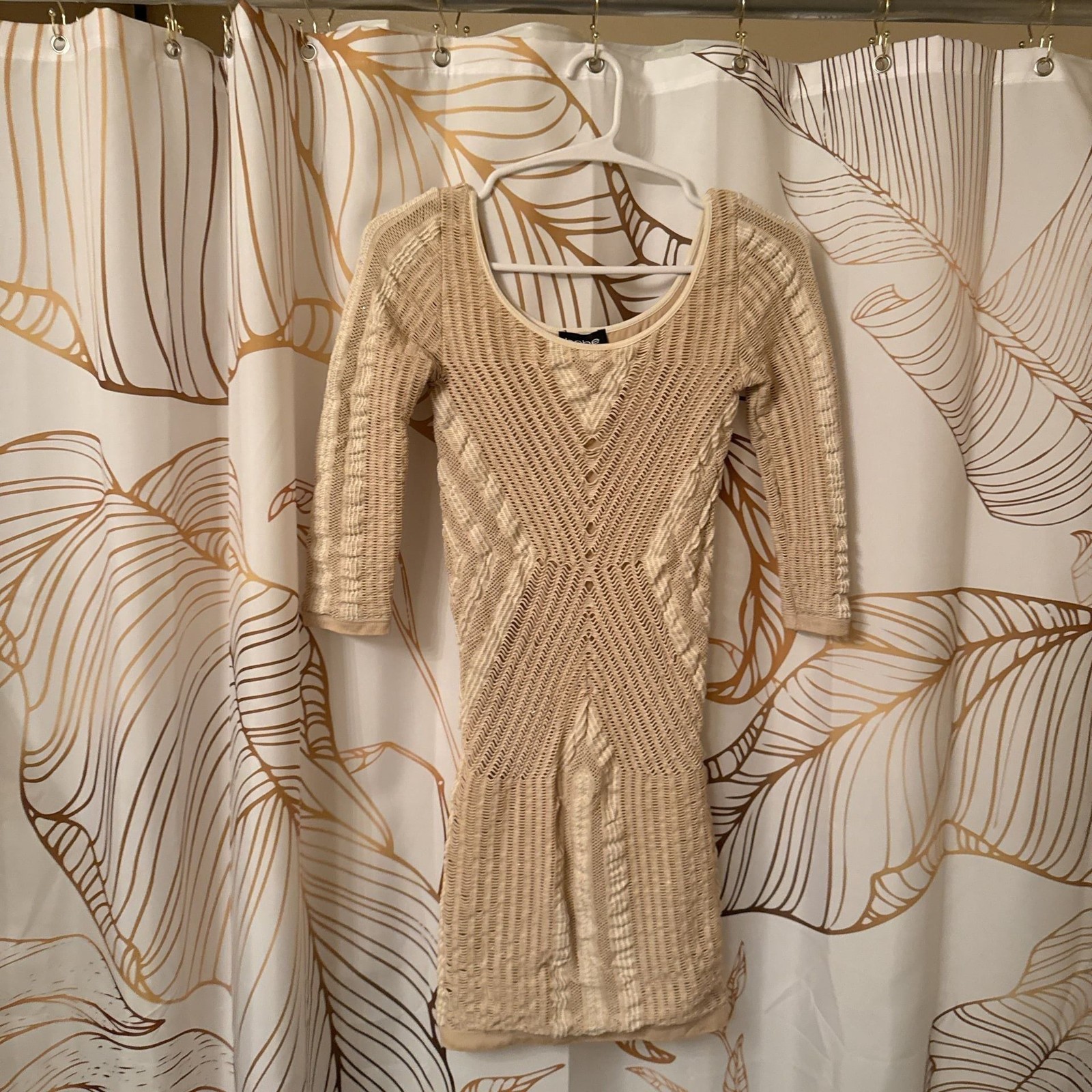 vintage y2k 90s Bebe crochet body-con dress made in the USA