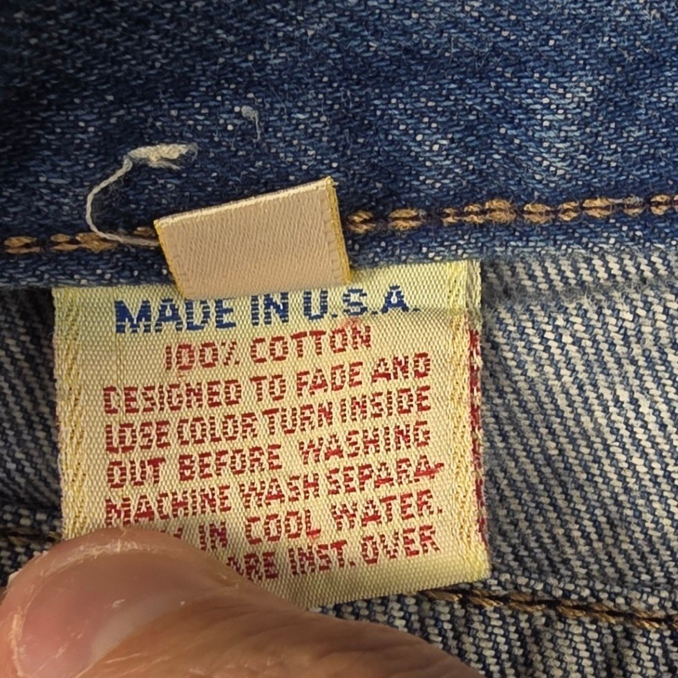 Vtg 90s Calvin Klein Blue Jeans High Waisted Straight Leg Made in USA Size 5
