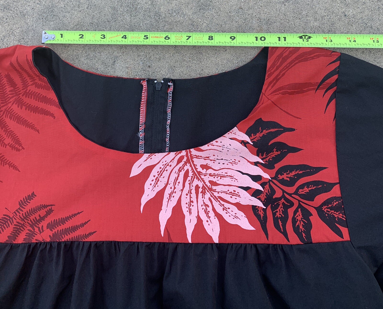 RHC Made In Hawaii Hawaiian Dress Muu Muu tikis aloha L ? See Measurements