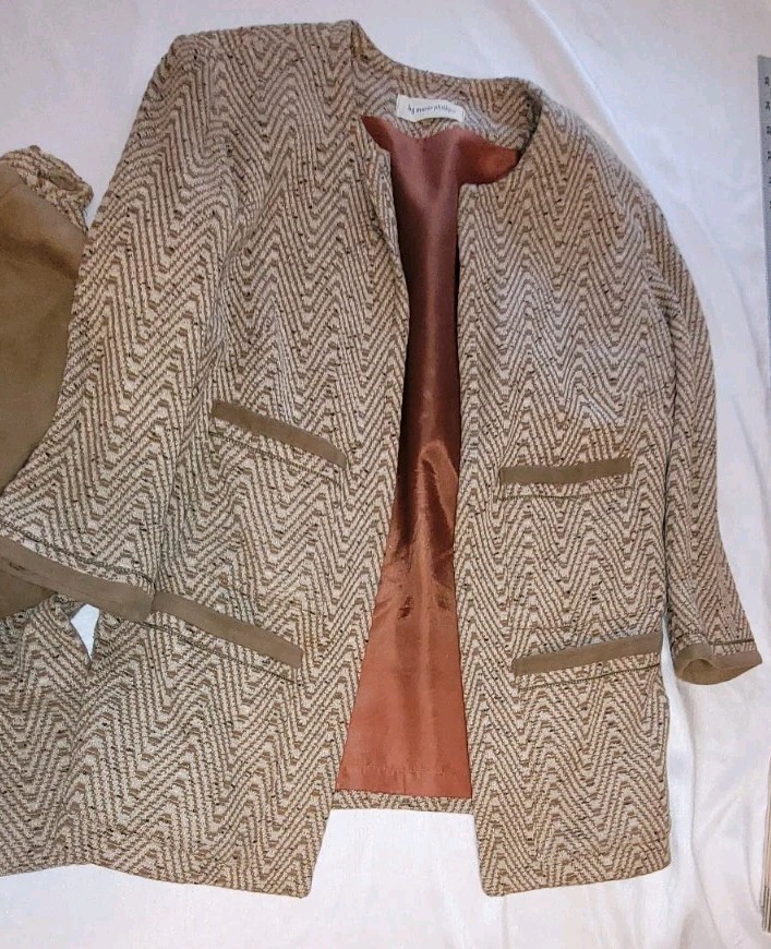 Marie Phillips 3pc 1950s Set~ Jacket W/ Skirt & Top( Button Up Back) Fully Lined